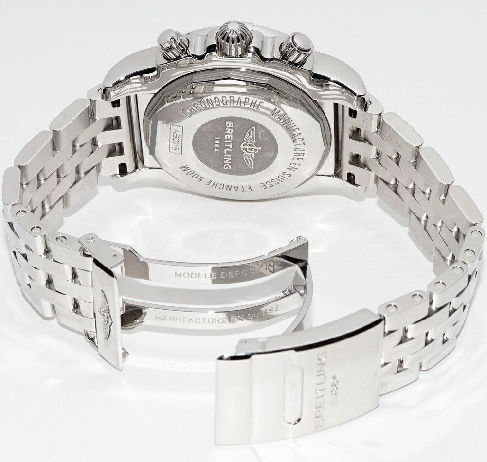 Breitling Breitling Breitling Black Dial Chronomat Watch AB0115 Metal Automatic AB0115 DUTY FREE for USA Size ONE SIZE - 2 Thumbnail