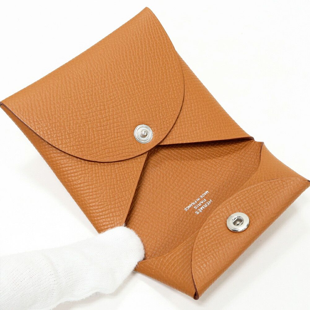 Hermes Hermes Hermes Bastia Epsom Coin Case Leather Coin Case Stamp B DUTY FREE for USA Size ONE SIZE - 3 Thumbnail