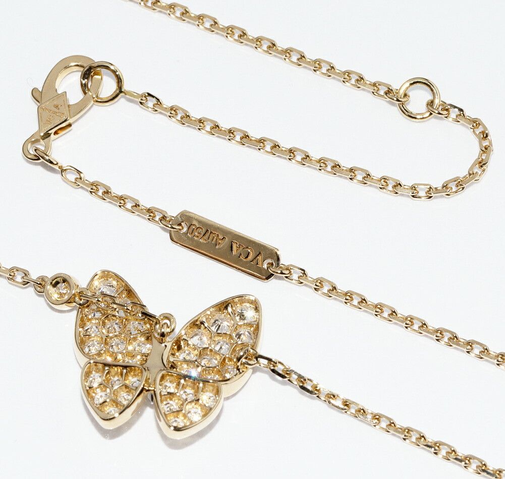 Van Cleef & Arpels Van Cleef & Arpels Van Cleef & Arpels K18YG Dou Papillon Pendant Necklace VCARP3DP00 Metal Necklace VCARP3DP00 DUTY FREE for USA Size ONE SIZE - 5 Thumbnail