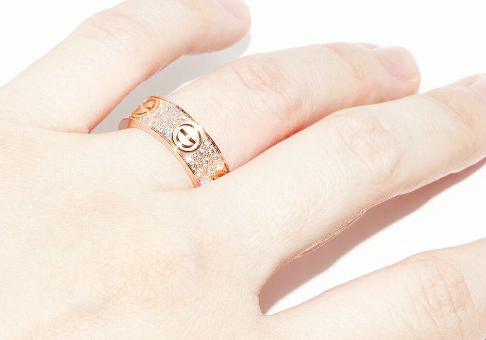 Cartier Cartier Cartier K18PG Love Ring Ring B40876 Size 11 Leather Ring B40876 DUTY FREE for USA Size ONE SIZE - 6 Thumbnail