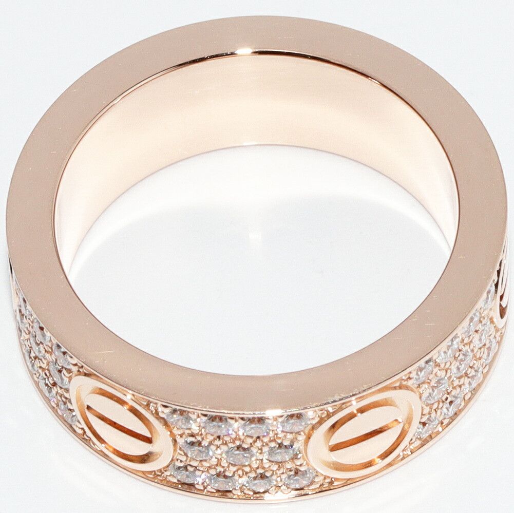 Cartier Cartier Cartier K18PG Love Ring Ring B40876 Size 11 Leather Ring B40876 DUTY FREE for USA Size ONE SIZE - 4 Thumbnail