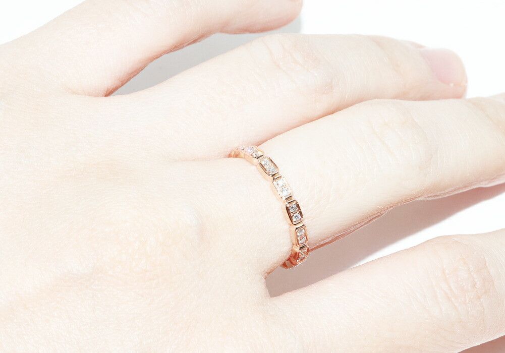 Chanel Chanel Chanel 18K Pink Gold Première Promesse Ring Diamond Ring J4134 Leather Ring J4134 DUTY FREE for USA Size ONE SIZE - 6 Thumbnail