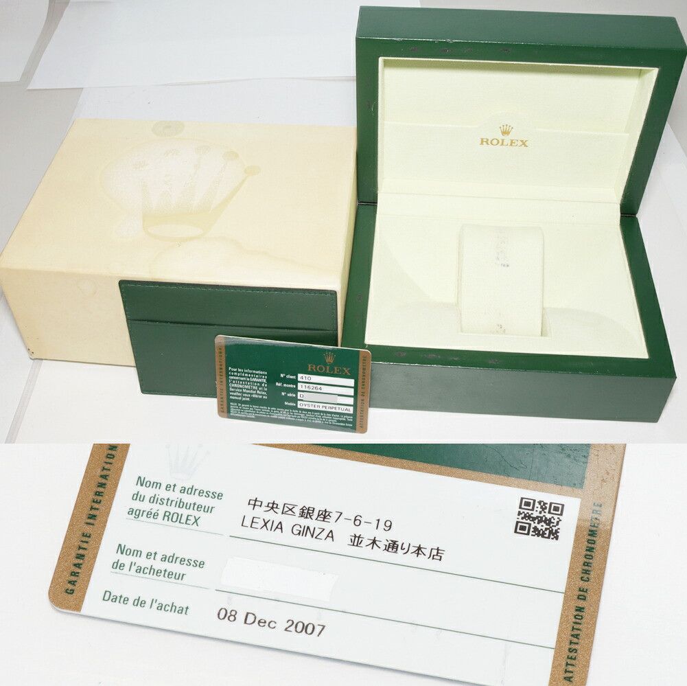 Rolex Rolex Rolex Blue Dial Turn-O-Graph Watch 116264 Calfskin Automatic 116264 DUTY FREE for USA Size ONE SIZE - 3 Thumbnail