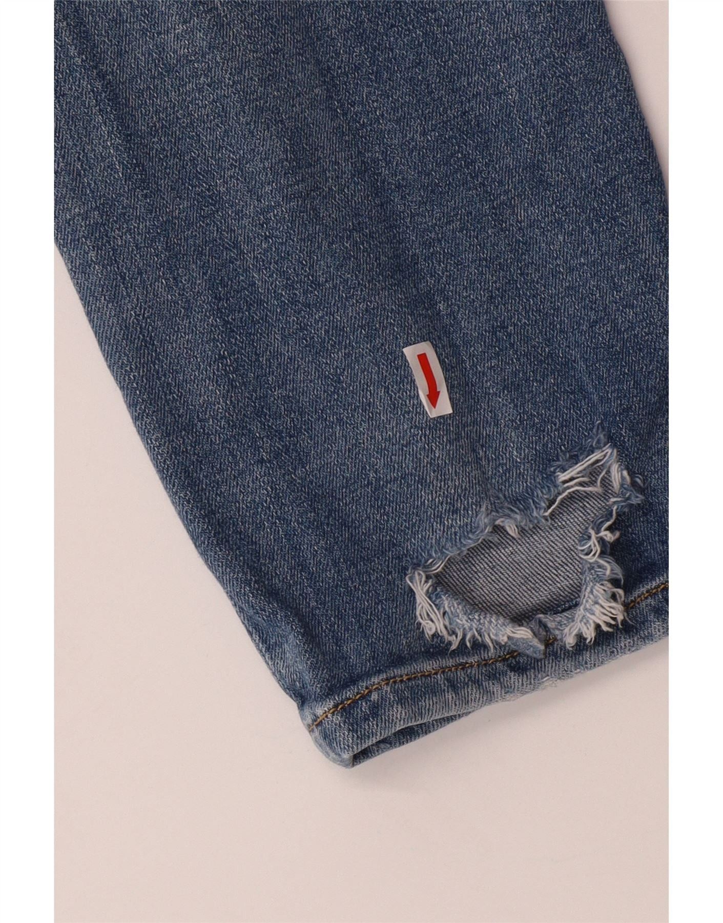 Diesel Womens Sleenker Distressed Slim Skinny Jeans W33 L30 Blue Co Size 24" / US 00 / IT 34 - 3 Thumbnail