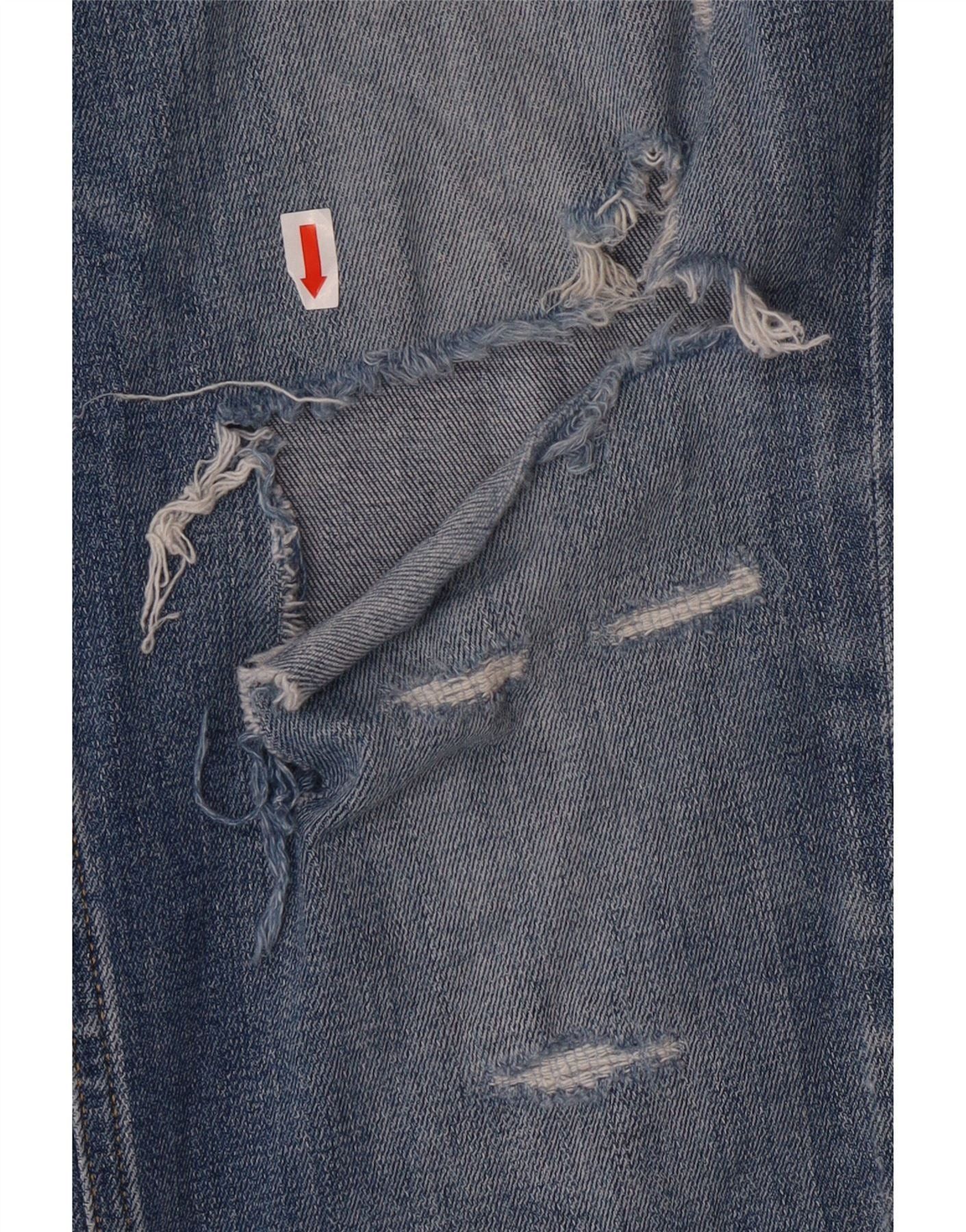 Diesel Womens Sleenker Distressed Slim Skinny Jeans W33 L30 Blue Co Size 24" / US 00 / IT 34 - 4 Thumbnail