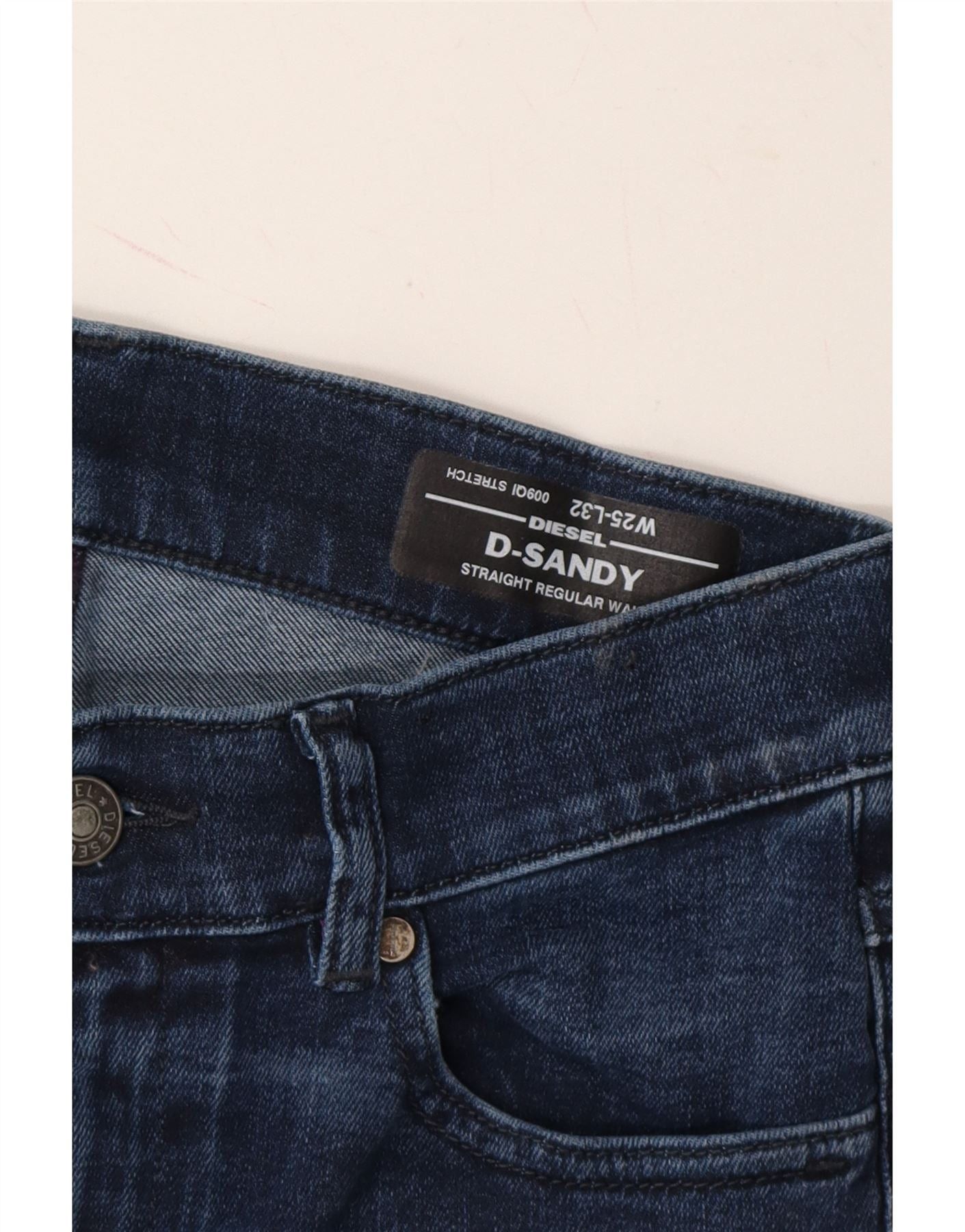 Diesel Womens Sandy Regular Straight Jeans W25 L32 Blue Cotton Size 42" / US 20 - 4 Thumbnail