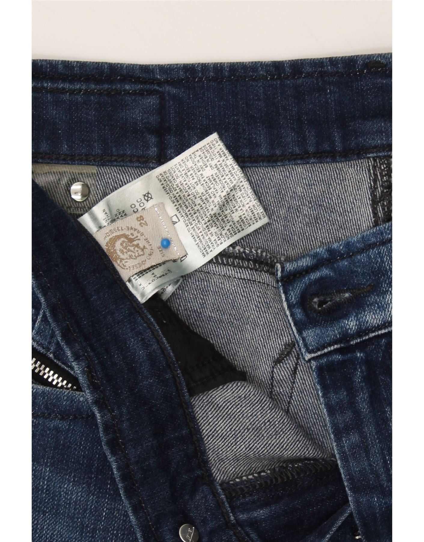 Diesel Womens Slim Jeans W28 L29 Blue Cotton Size 42" / US 20 - 3 Thumbnail