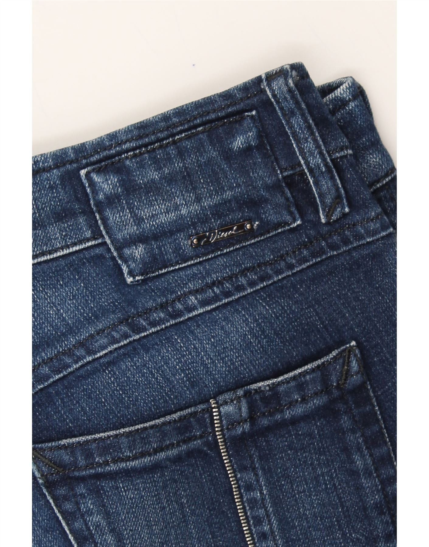 Diesel Womens Slim Jeans W28 L29 Blue Cotton Size 42" / US 20 - 4 Thumbnail