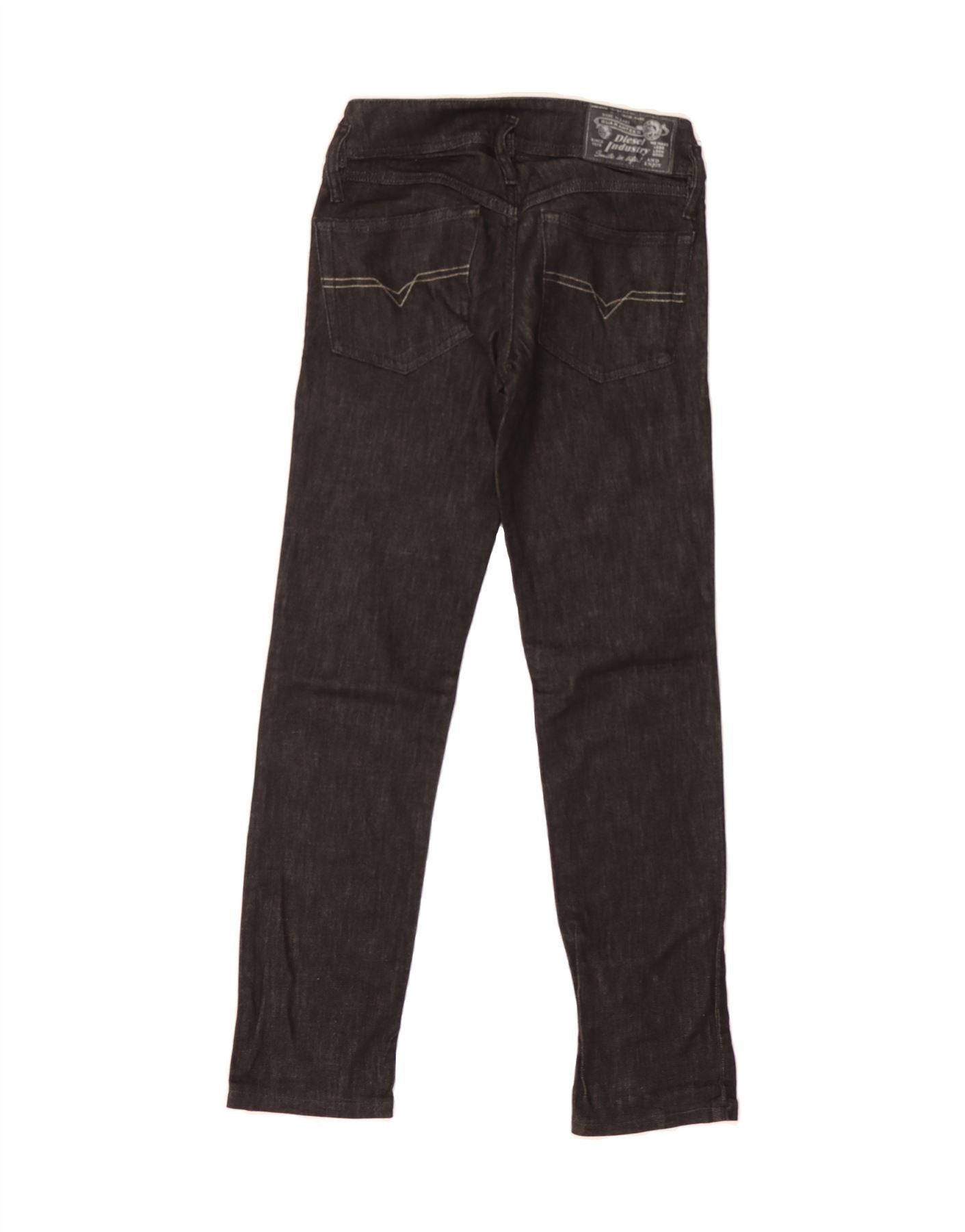 Diesel Womens Matic Slim Jeans W25 L28 Black Cotton Size 42" / US 20 - 2 Thumbnail