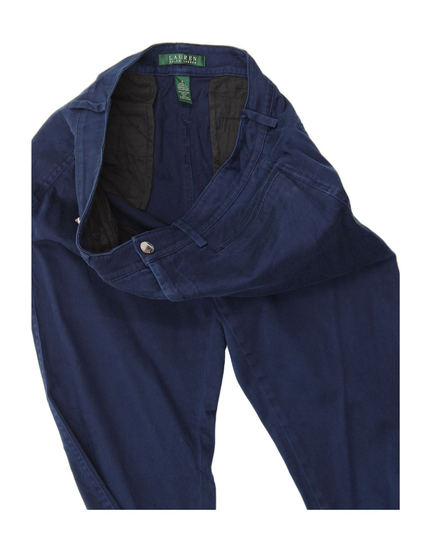 Ralph Lauren Womens Straight Casual Trousers US 6 Medium W32 L28 Navy Blu Size 26" / US 2 / IT 38 - 3 Thumbnail