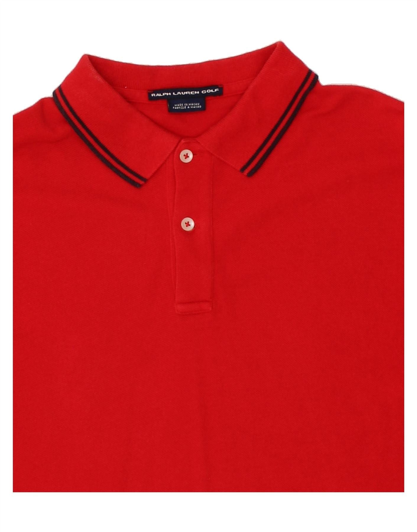 Ralph Lauren Mens Polo Shirt Small Red Cotton Size US S / EU 44-46 / 1 - 5 Thumbnail