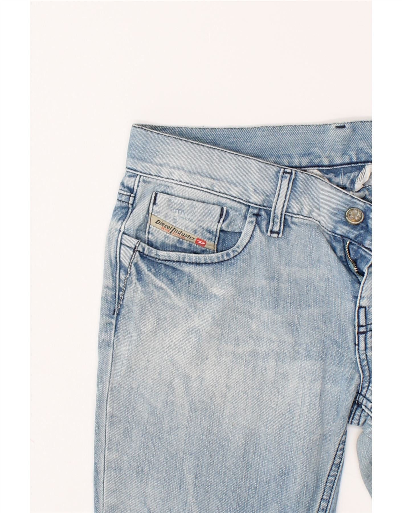 Diesel Womens Liv Straight Jeans W28 L27 Blue Cotton Size 42" / US 20 - 4 Thumbnail