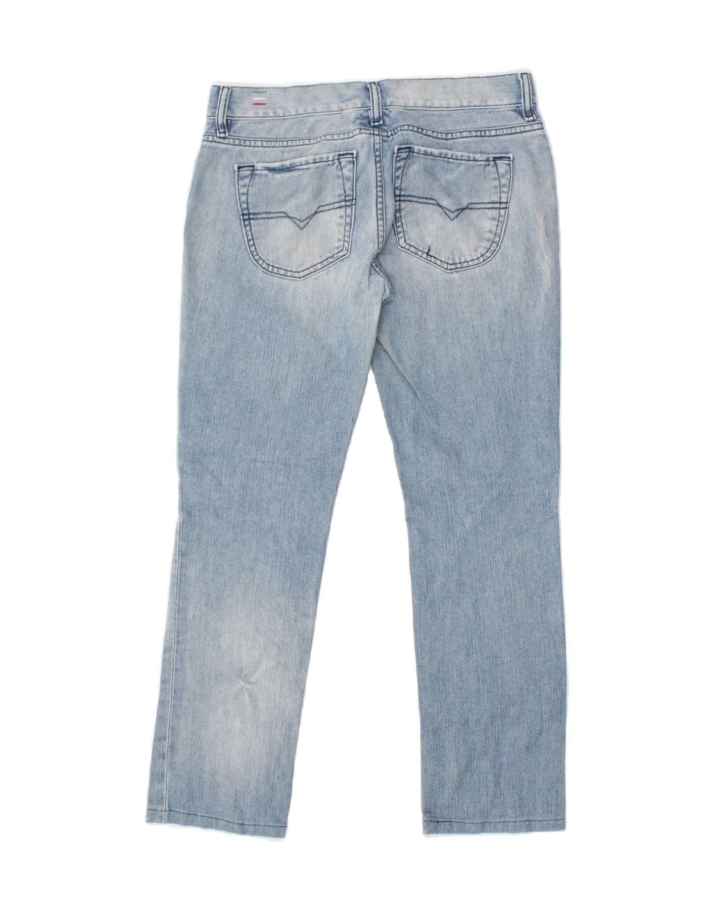 Diesel Womens Liv Straight Jeans W28 L27 Blue Cotton Size 42" / US 20 - 2 Thumbnail