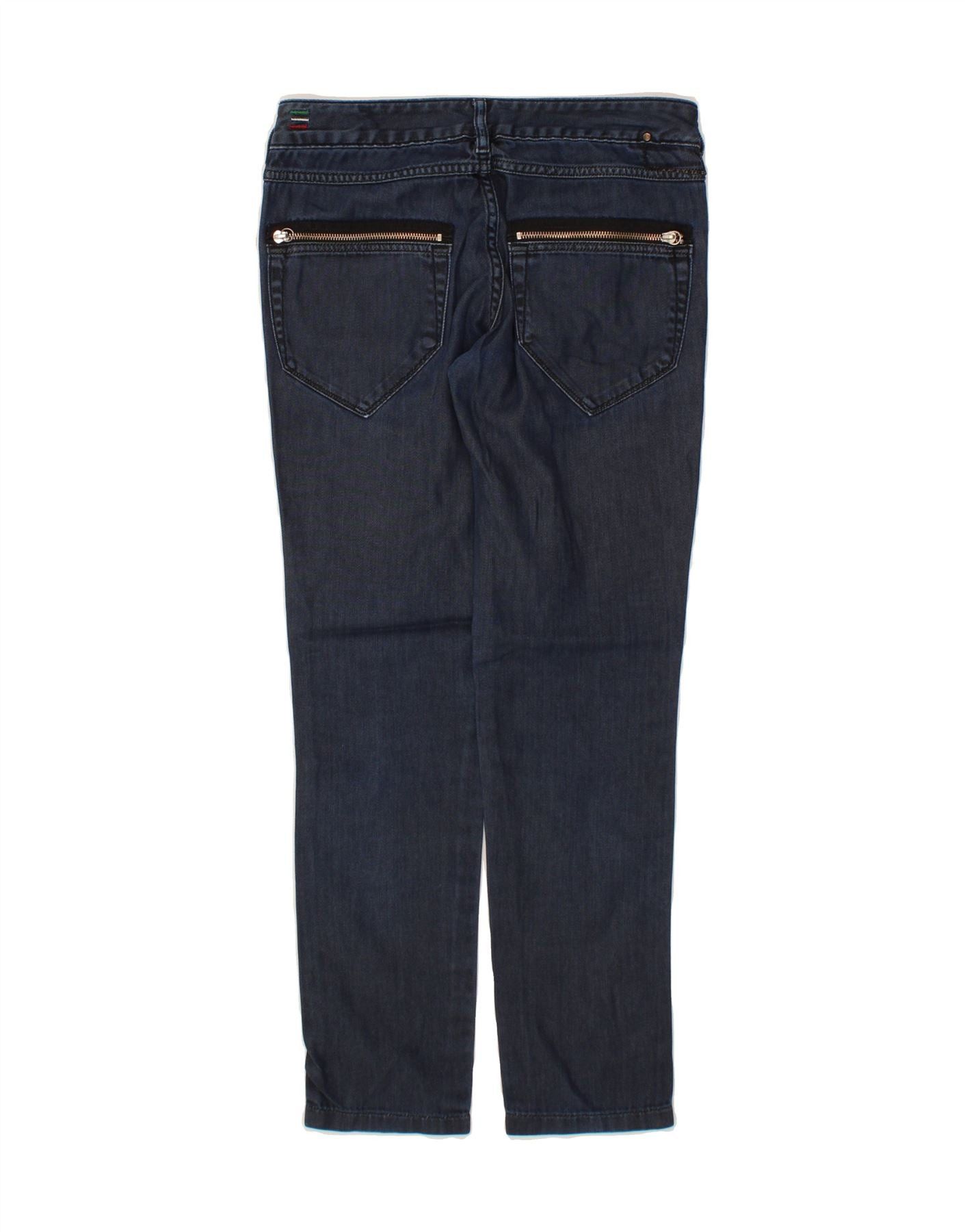 Diesel Womens Clush Straight Slim Jeans W30 L28 Navy Blue Cotton Size 42" / US 20 - 2 Thumbnail