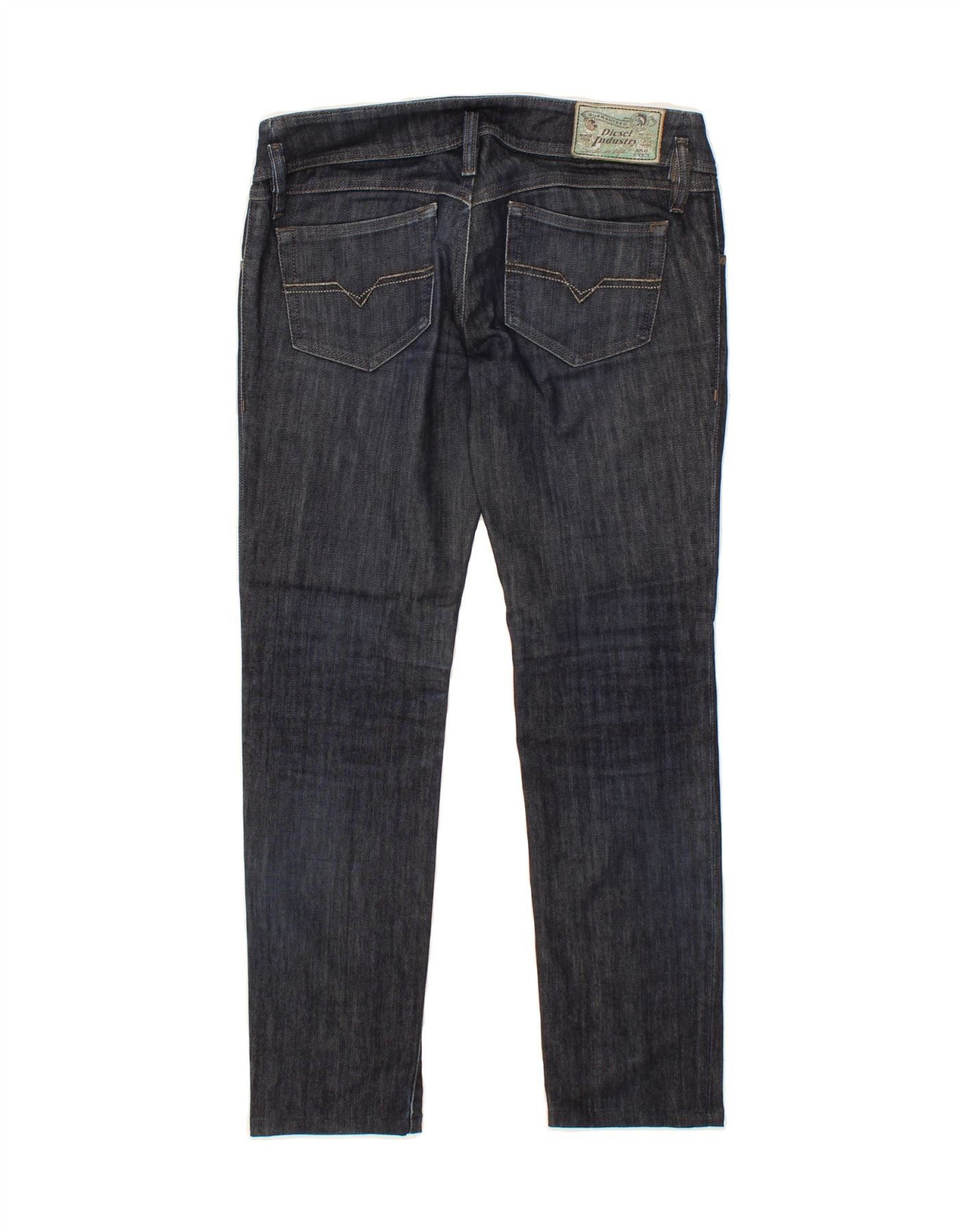 Diesel Womens Matic Slim Jeans W29 L28 Navy Blue Cotton Size 42" / US 20 - 2 Thumbnail