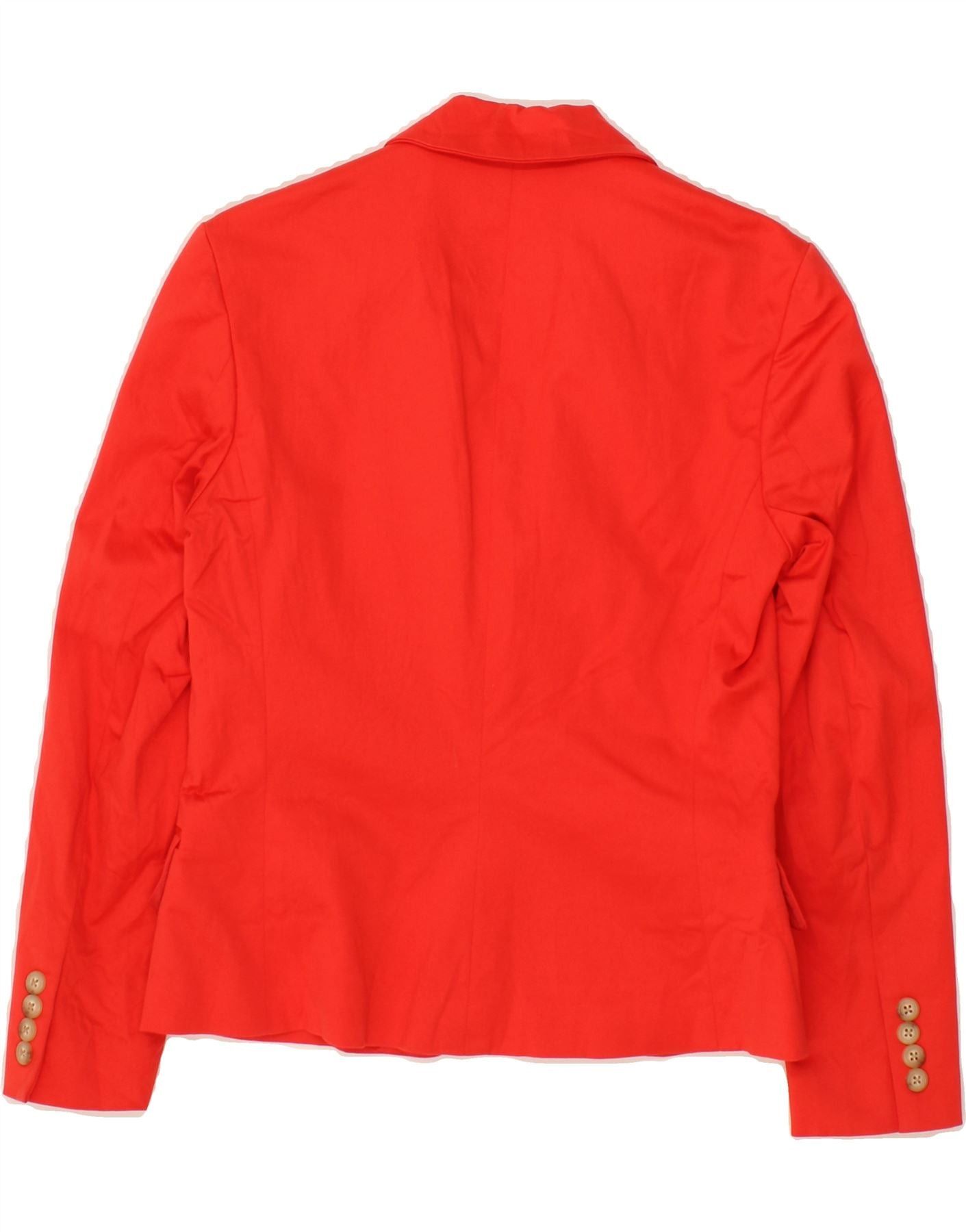 Ralph Lauren Womens 3 Button Blazer Jacket US 4 Small Red Cotton Size XS / US 0-2 / IT 36-38 - 2 Thumbnail