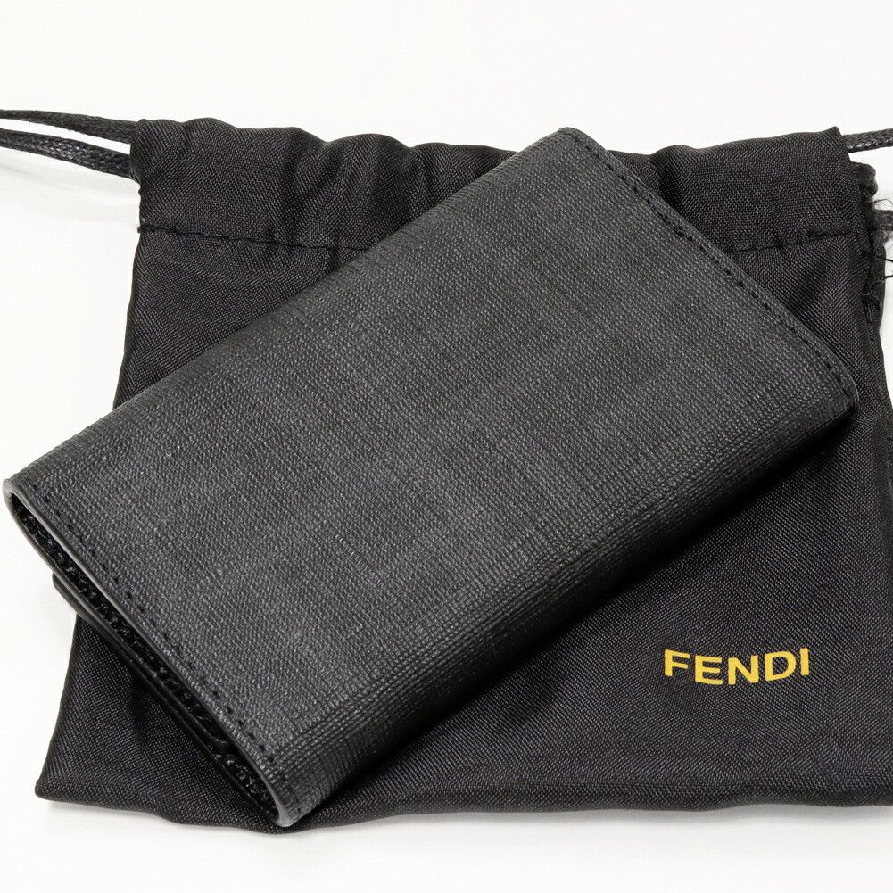 Fendi Fendi Fendi PVC Canvas 6 Key Case Black 8AP079 00VRE F0XB8 Canvas Key case 8AP079 00VRE F0XB8 DUTY FREE for USA Size ONE SIZE - 2 Thumbnail
