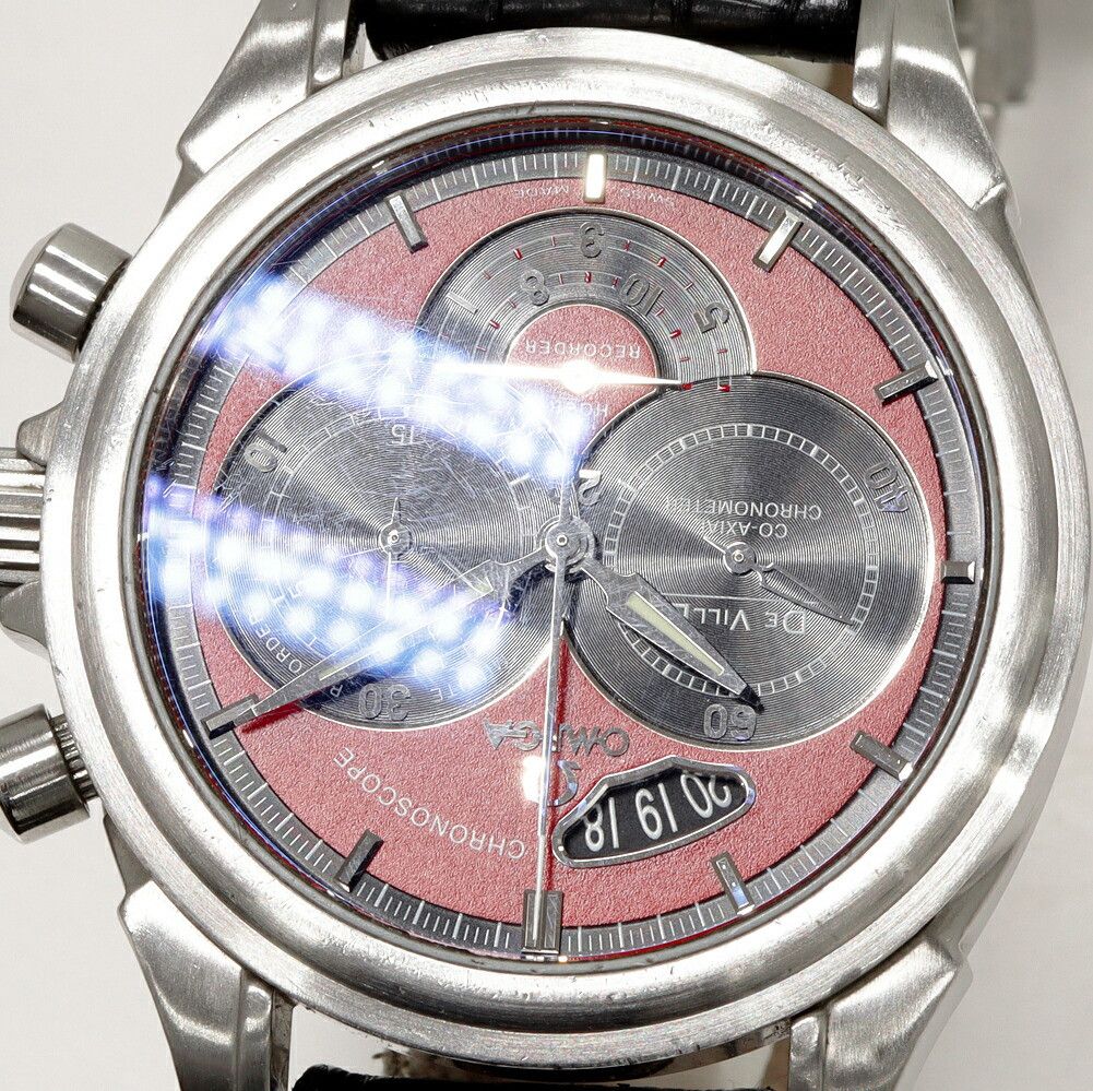 Omega Omega Omega Black Red Dial De Ville Chronoscope Watch 4851.61.31 Metal Automatic 4851.61.31 DUTY FREE for USA Size ONE SIZE - 6 Thumbnail