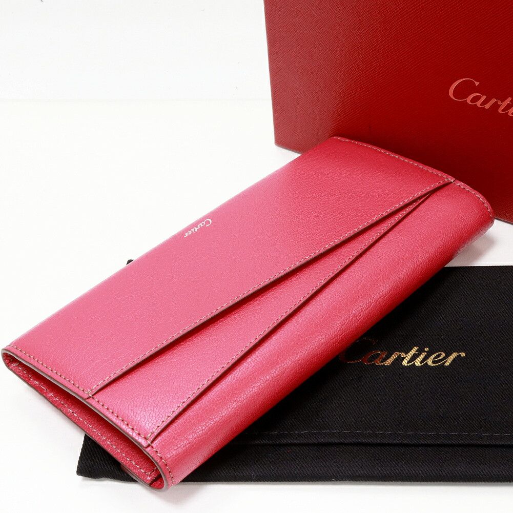 Cartier Cartier Cartier Calf Le Must Collection Long Zip Wallet L3001352 Leather Long Wallet L3001352 DUTY FREE for USA Size ONE SIZE - 2 Thumbnail
