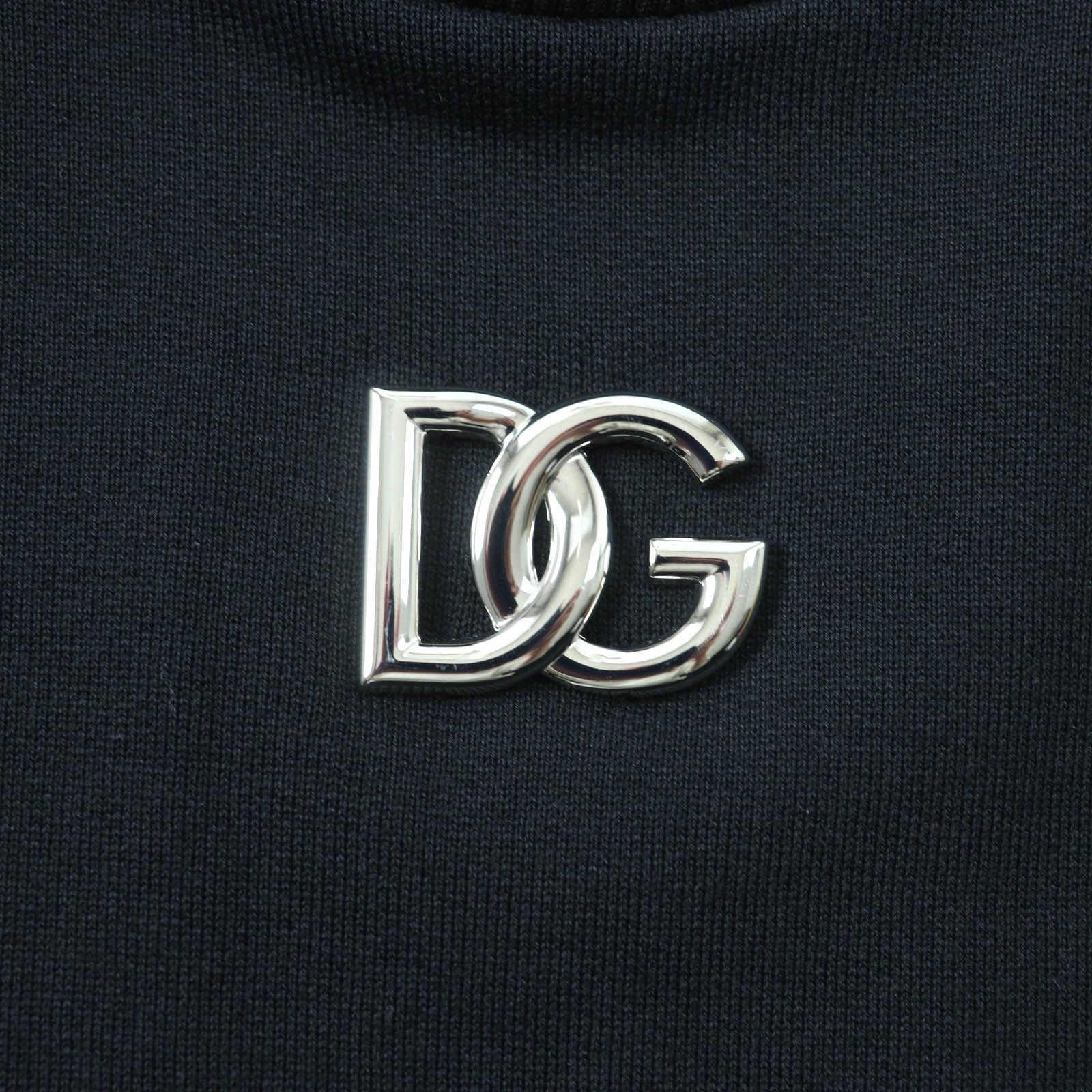 Dolce & Gabbana Dolce & Gabbana Dolce&Gabbana DG Plate Logo Cropped Sweatshirt Cotton Sweatshirts & Hoodies F9N80Z 13985 DUTY FREE for USA Size ONE SIZE - 5 Thumbnail