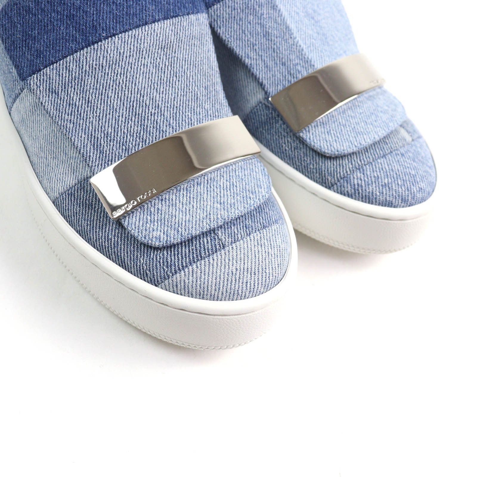 Other Other Sergio Rossi Levis sr1 ADDICT Patchwork denim sneakers Denim Shoes DUTY FREE for USA Size ONE SIZE - 7 Thumbnail
