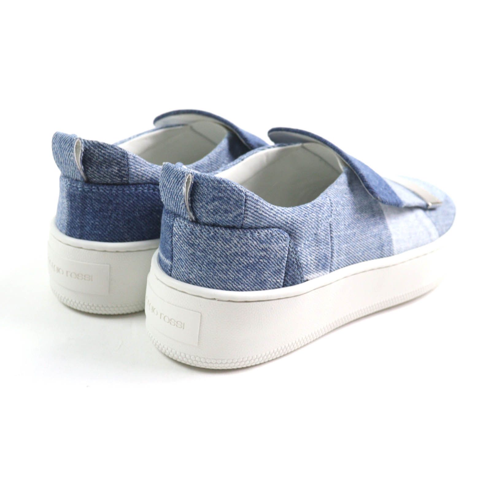 Other Other Sergio Rossi Levis sr1 ADDICT Patchwork denim sneakers Denim Shoes DUTY FREE for USA Size ONE SIZE - 2 Thumbnail