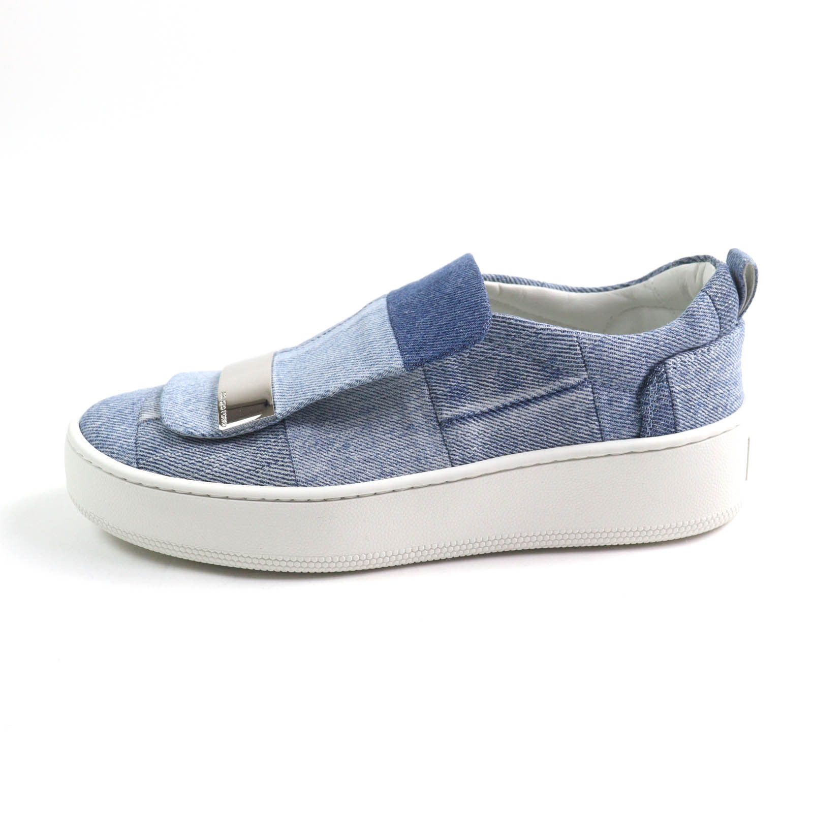 Other Other Sergio Rossi Levis sr1 ADDICT Patchwork denim sneakers Denim Shoes DUTY FREE for USA Size ONE SIZE - 4 Thumbnail