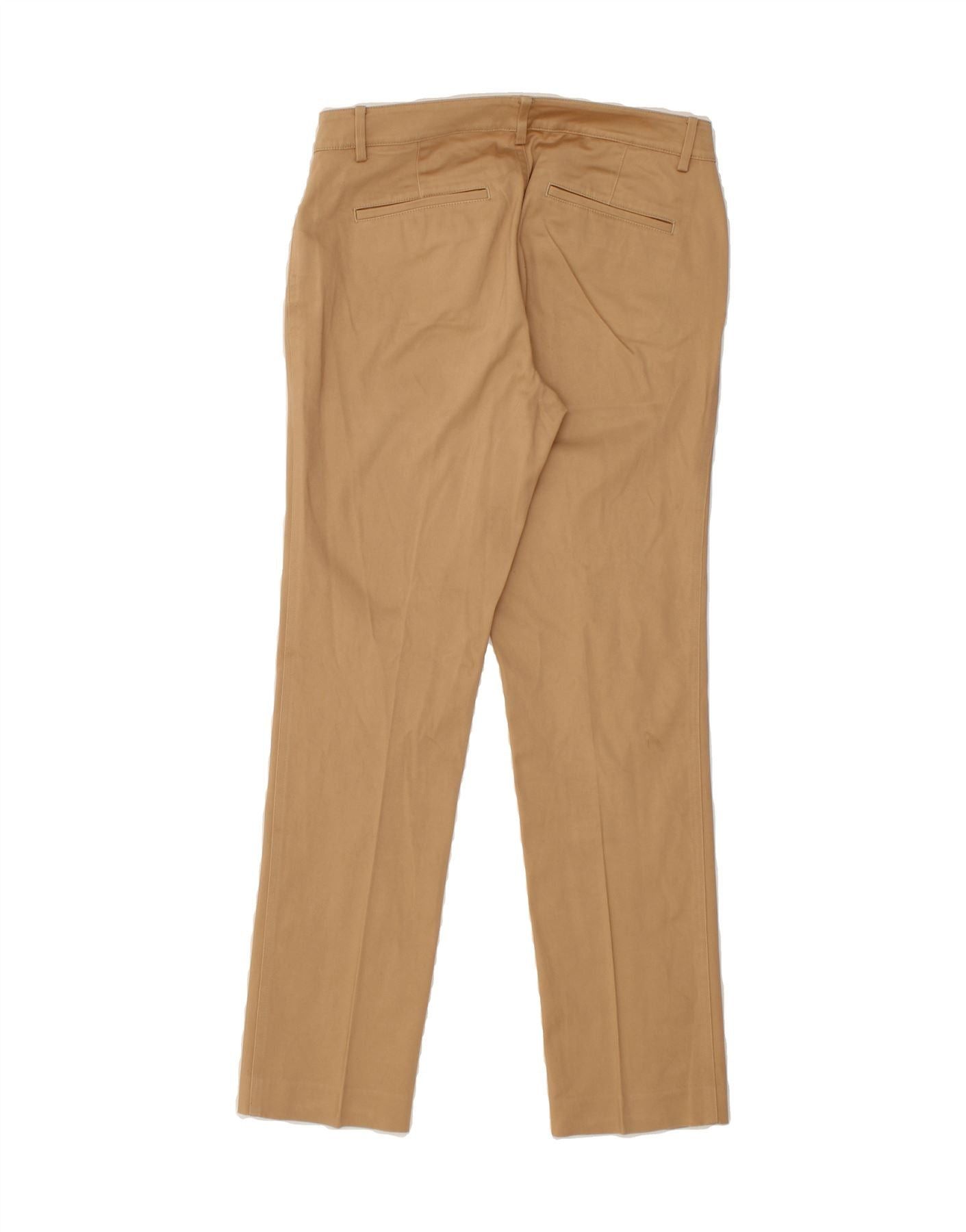Ralph Lauren Womens Slim Casual Trousers US 4 Small W32 L29 Brown Cotton Size 25" / US 0 / IT 36 - 2 Thumbnail
