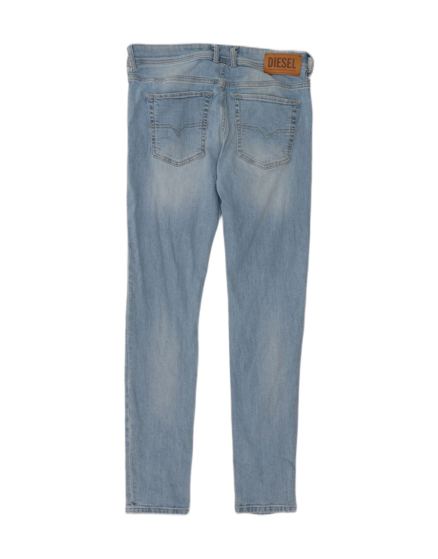 Diesel Womens Sleenker-x Skinny Jeans W30 L30 Blue Cotton Size 42" / US 20 - 2 Thumbnail
