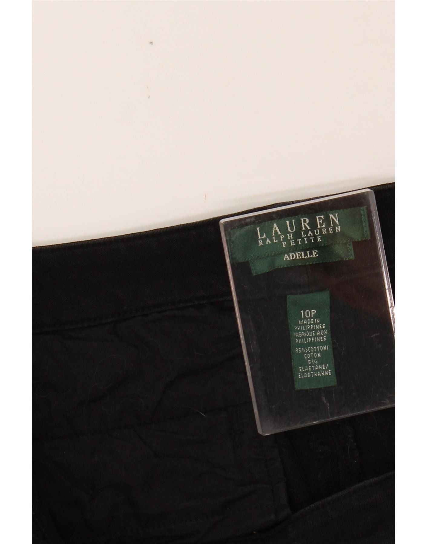 Ralph Lauren Womens Adelle Casual Trousers US 10 Large W34 L25 Black Size 28" / US 6 / IT 42 - 6 Thumbnail