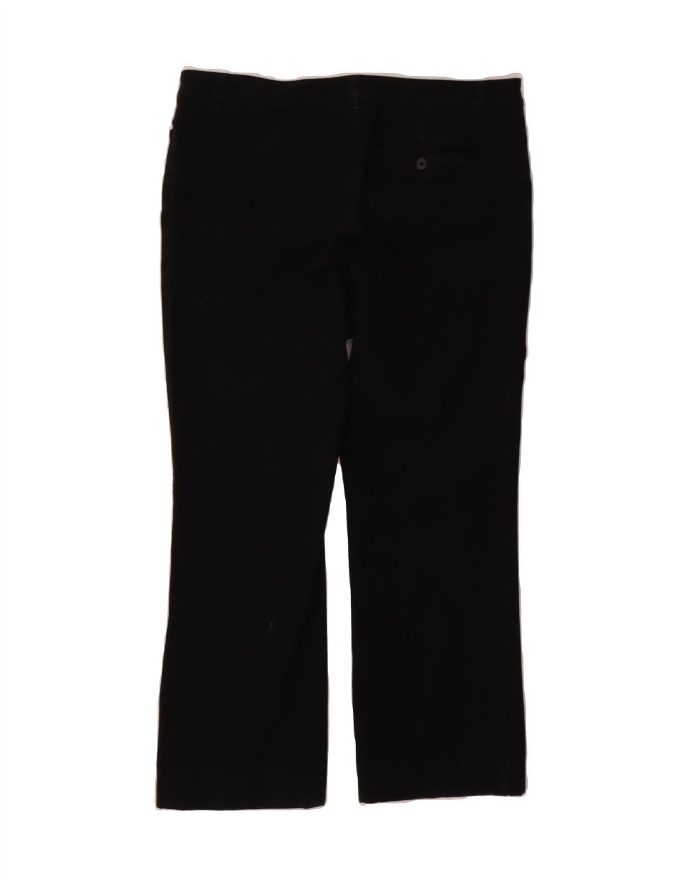 Ralph Lauren Womens Adelle Casual Trousers US 10 Large W34 L25 Black Size 28" / US 6 / IT 42 - 2 Thumbnail