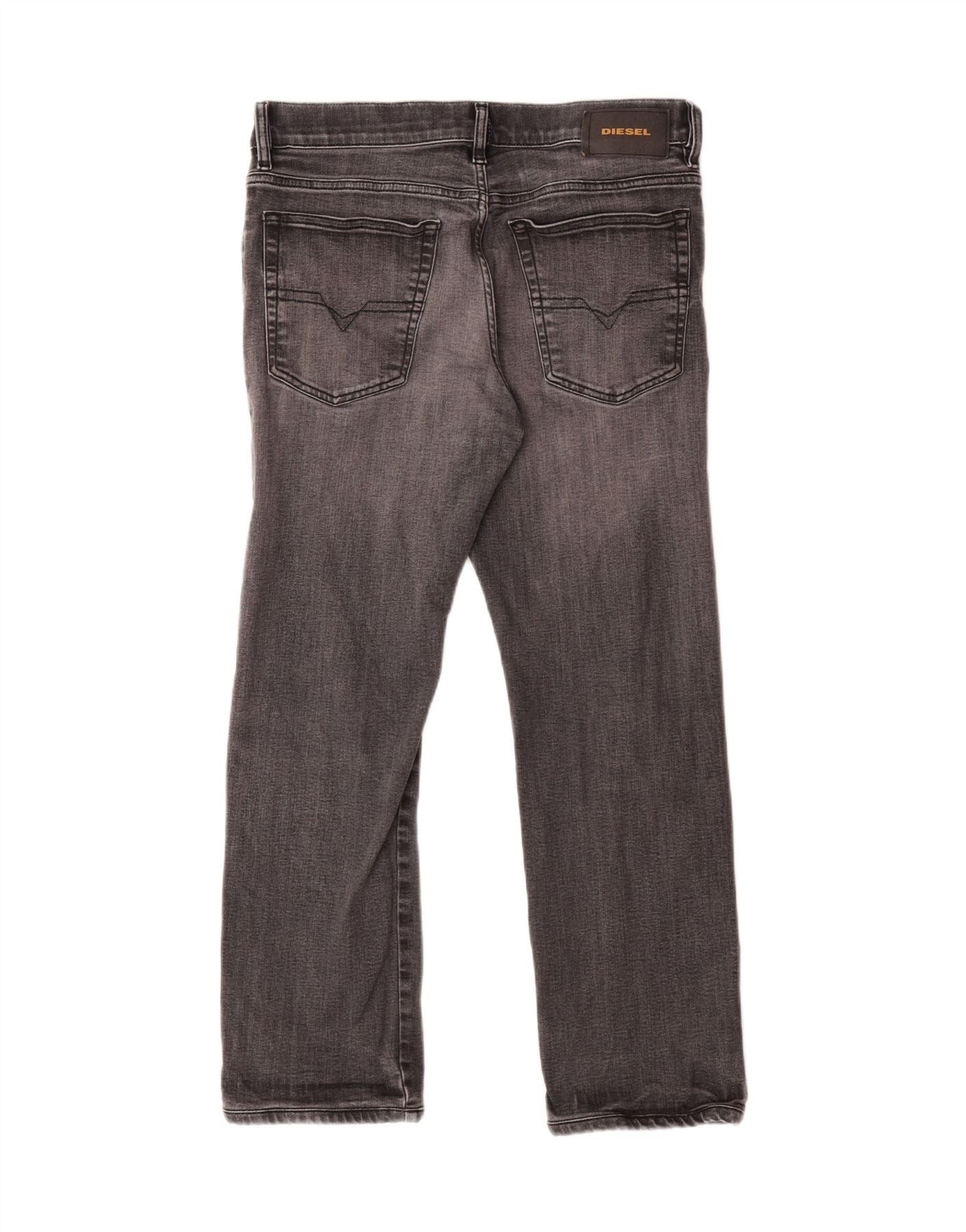 Diesel Womens D-Mihtry Straight Jeans W30 L26 Grey Cotton Size 42" / US 20 - 2 Thumbnail