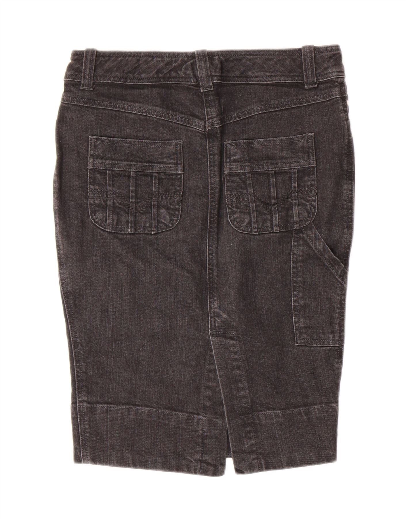 Diesel Womens Denim Skirt W26 Small Grey Cotton Size 42" / US 20 - 2 Thumbnail