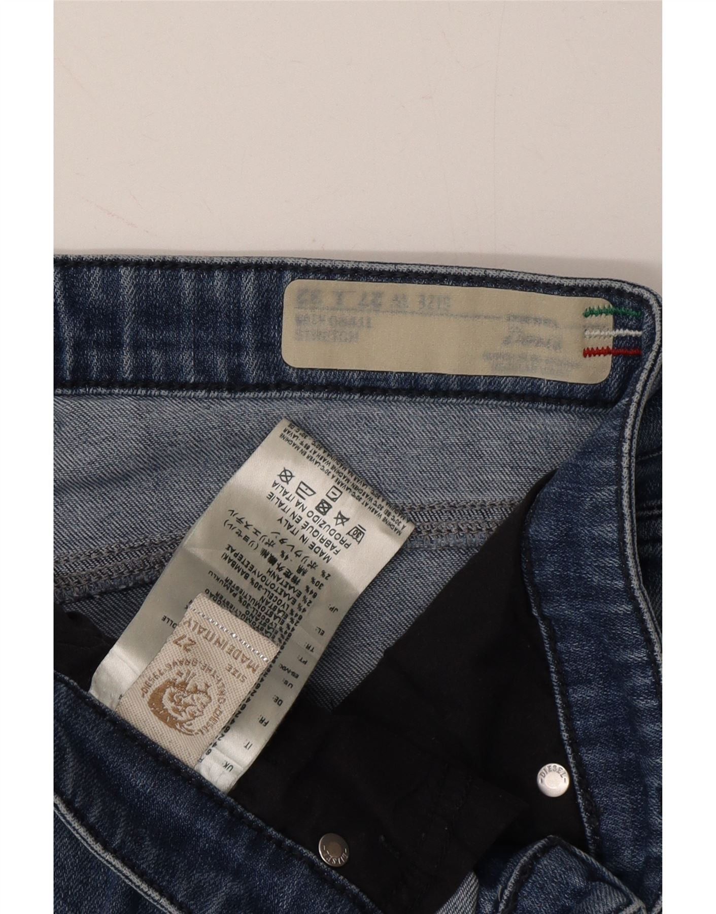 Diesel Womens Slim Jeans W27 L32 Blue Lyocell Size 42" / US 20 - 3 Thumbnail