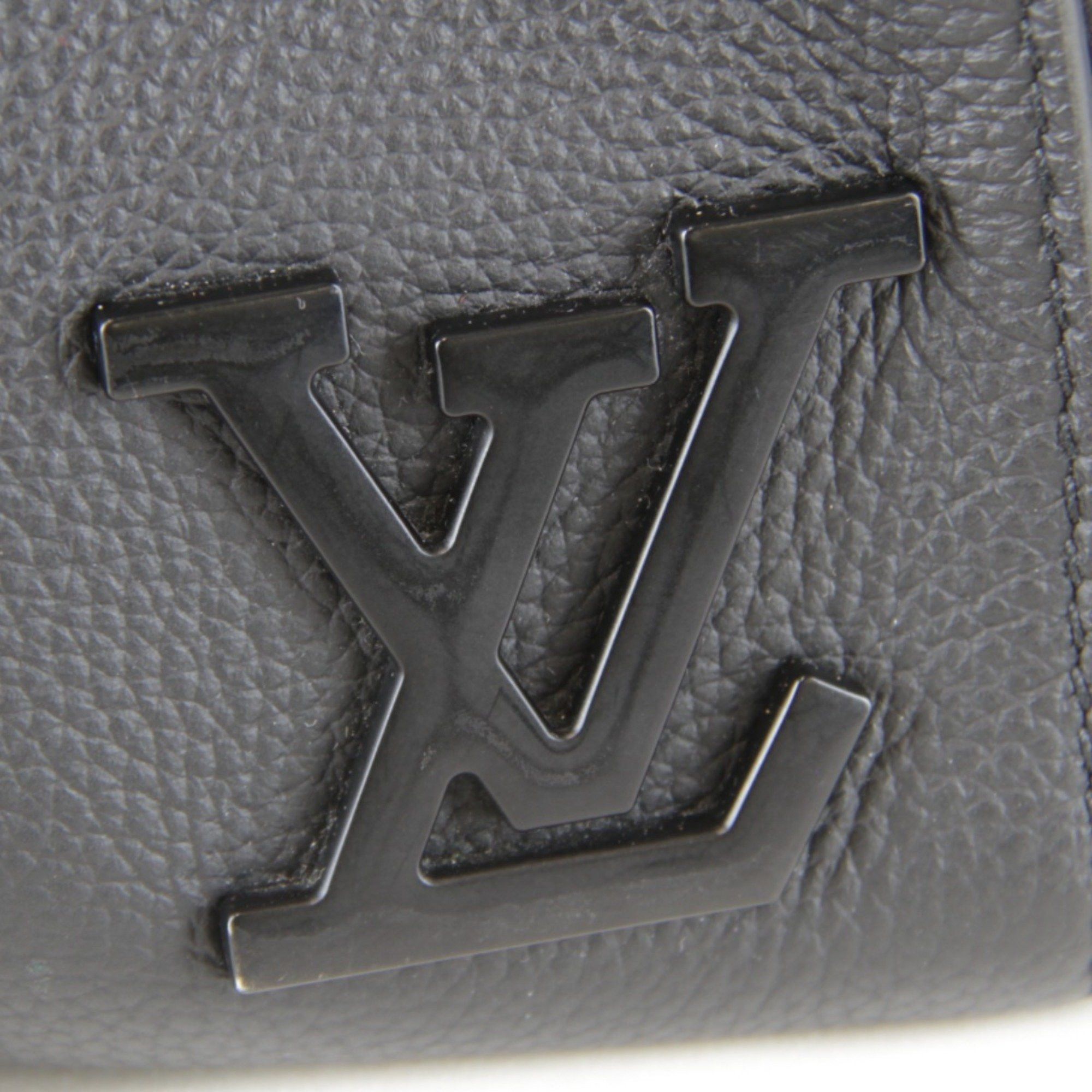 Louis Vuitton LOUIS VUITTON Aerogram City Keepall M59255 Shoulder Bag, Leather, Black, Compact, Women's Size ONE SIZE - 6 Thumbnail