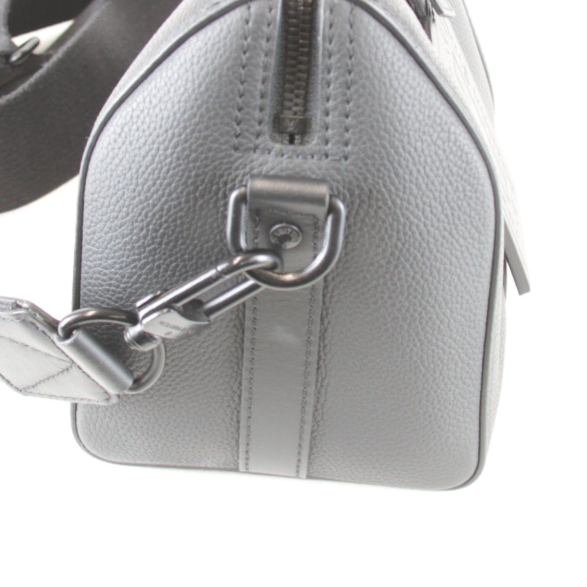 Louis Vuitton LOUIS VUITTON Aerogram City Keepall M59255 Shoulder Bag, Leather, Black, Compact, Women's Size ONE SIZE - 5 Thumbnail