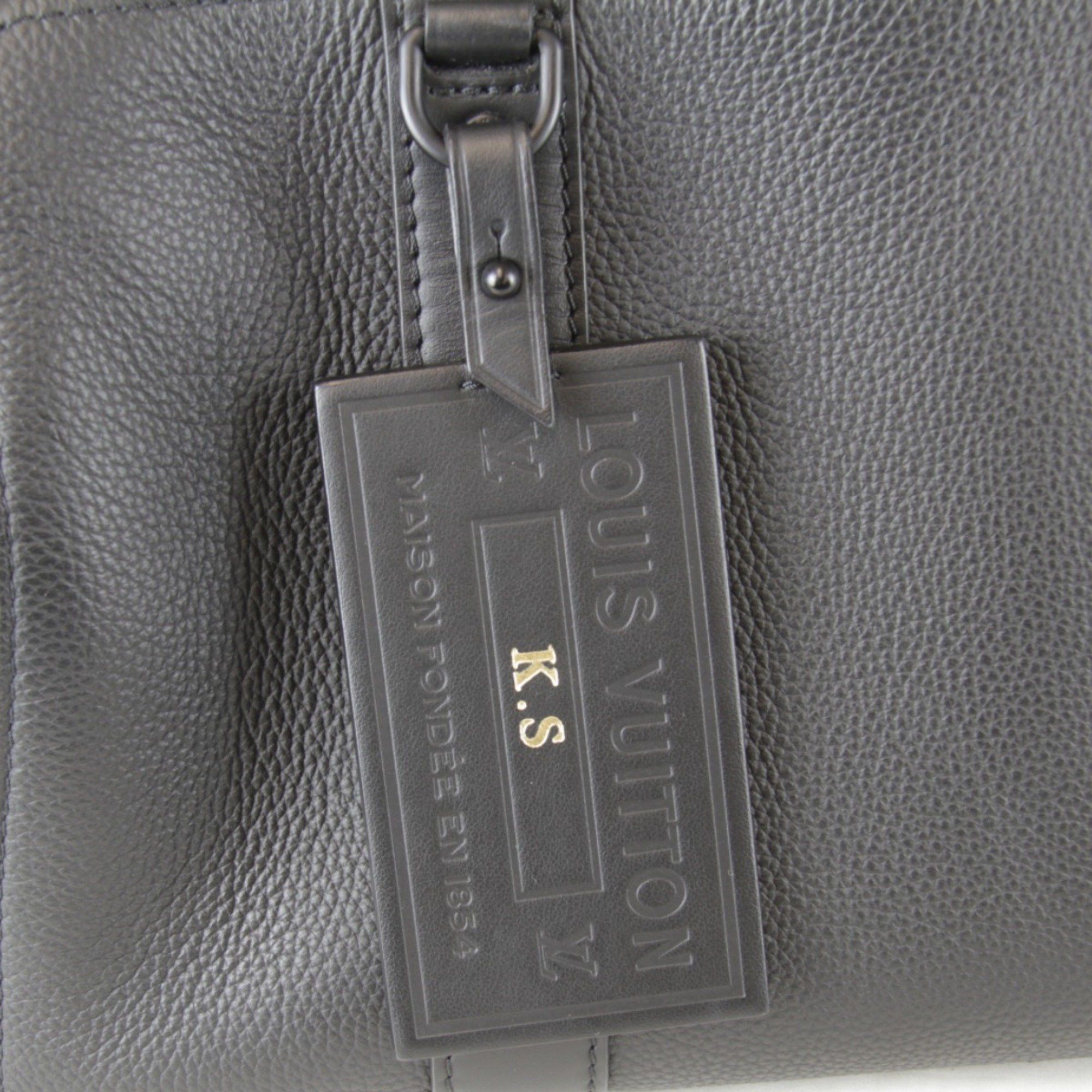 Louis Vuitton LOUIS VUITTON Aerogram City Keepall M59255 Shoulder Bag, Leather, Black, Compact, Women's Size ONE SIZE - 7 Thumbnail