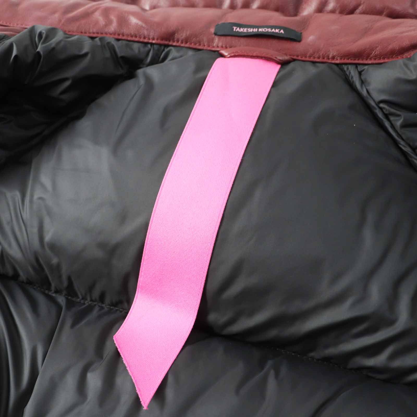 Other Other Takeshi Kosaka by Ys Pink Label Sheep leather Down jacket Leather Outerwear YR-Y42-730 DUTY FREE for USA Size ONE SIZE - 6 Thumbnail