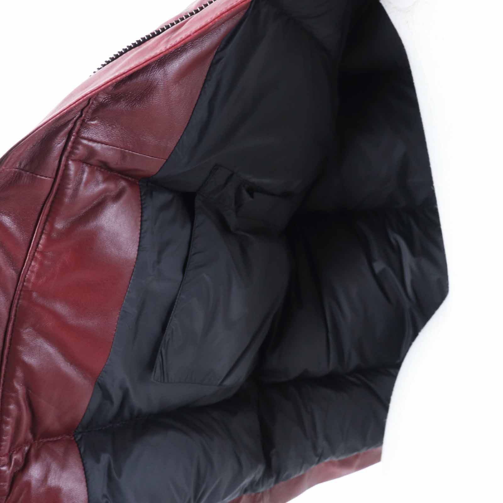 Other Other Takeshi Kosaka by Ys Pink Label Sheep leather Down jacket Leather Outerwear YR-Y42-730 DUTY FREE for USA Size ONE SIZE - 5 Thumbnail