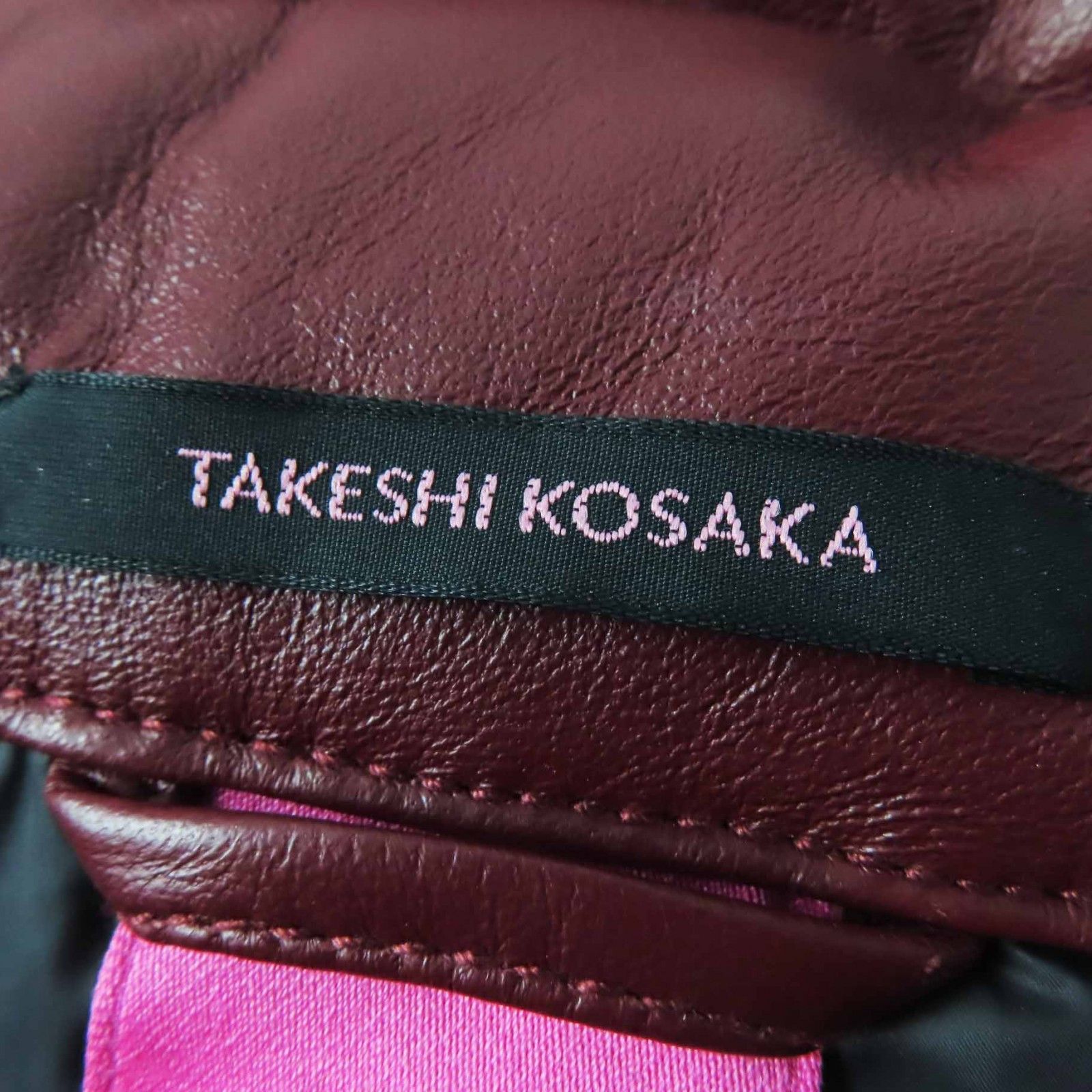 Other Other Takeshi Kosaka by Ys Pink Label Sheep leather Down jacket Leather Outerwear YR-Y42-730 DUTY FREE for USA Size ONE SIZE - 7 Thumbnail