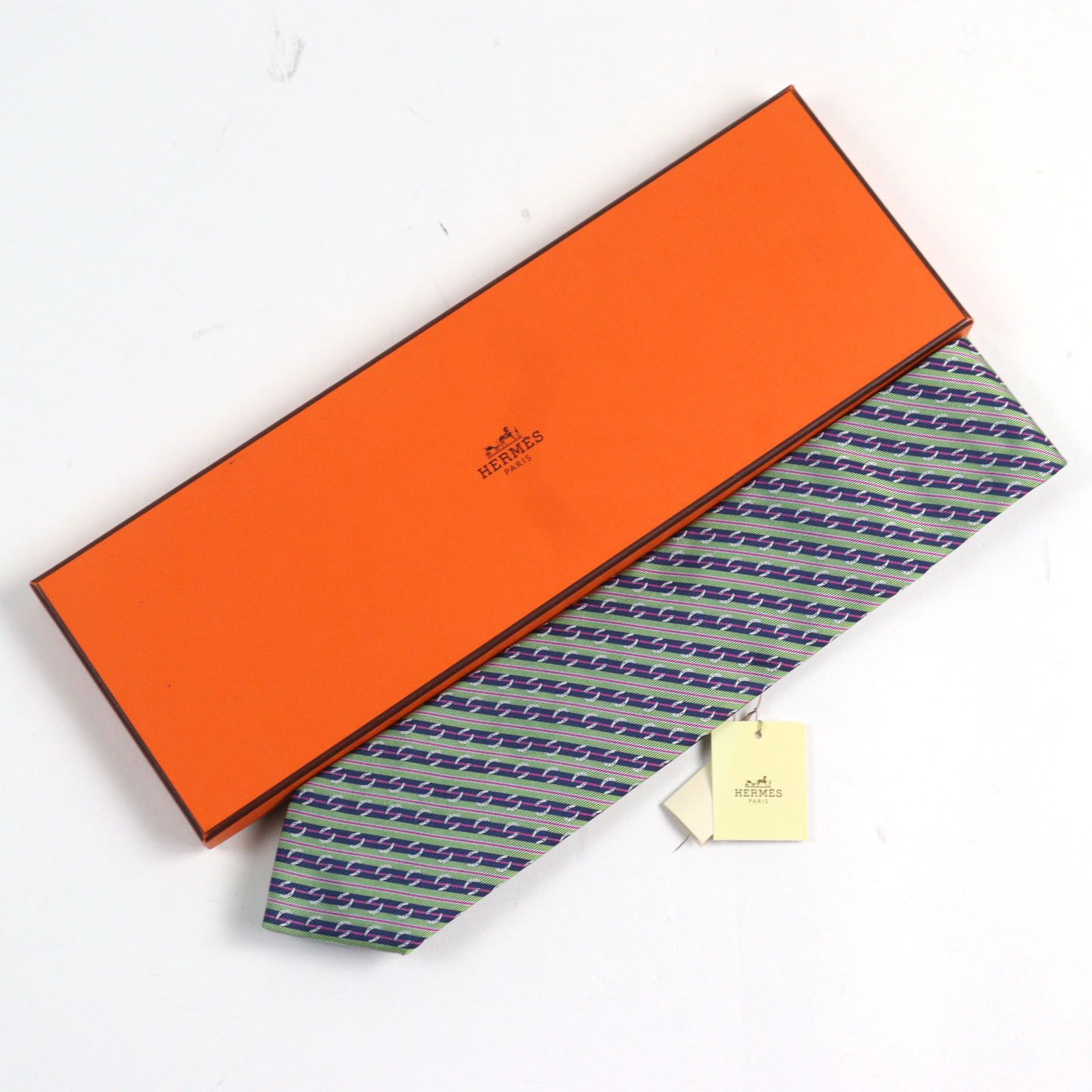 Hermes Hermes Hermes Cravate Soie Lourde Silk Tie Others Necktie DUTY FREE for USA Size ONE SIZE - 2 Thumbnail