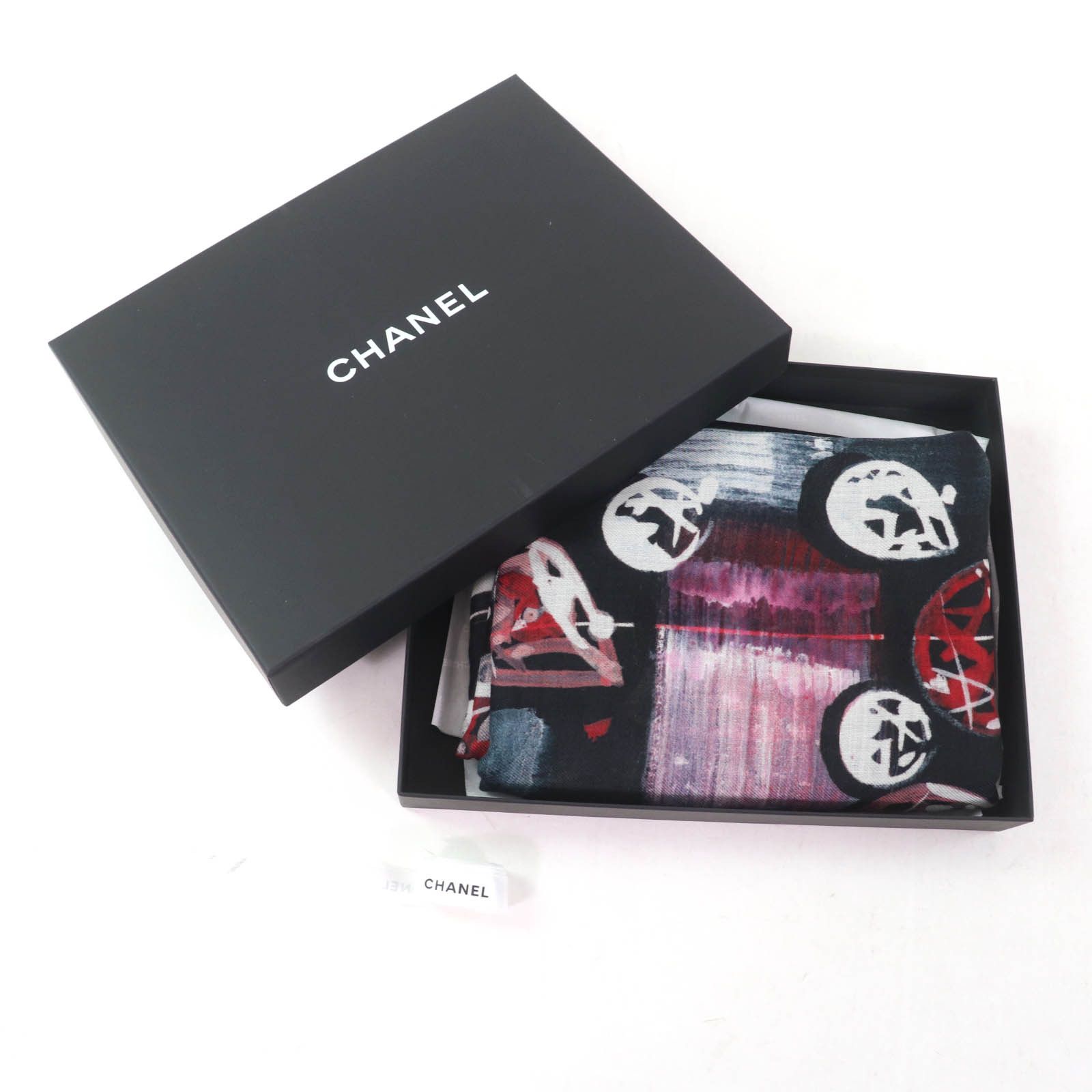 Chanel Chanel Chanel Tweed Cashmere Scarf Natural Material Shawl DUTY FREE for USA Size ONE SIZE - 2 Thumbnail
