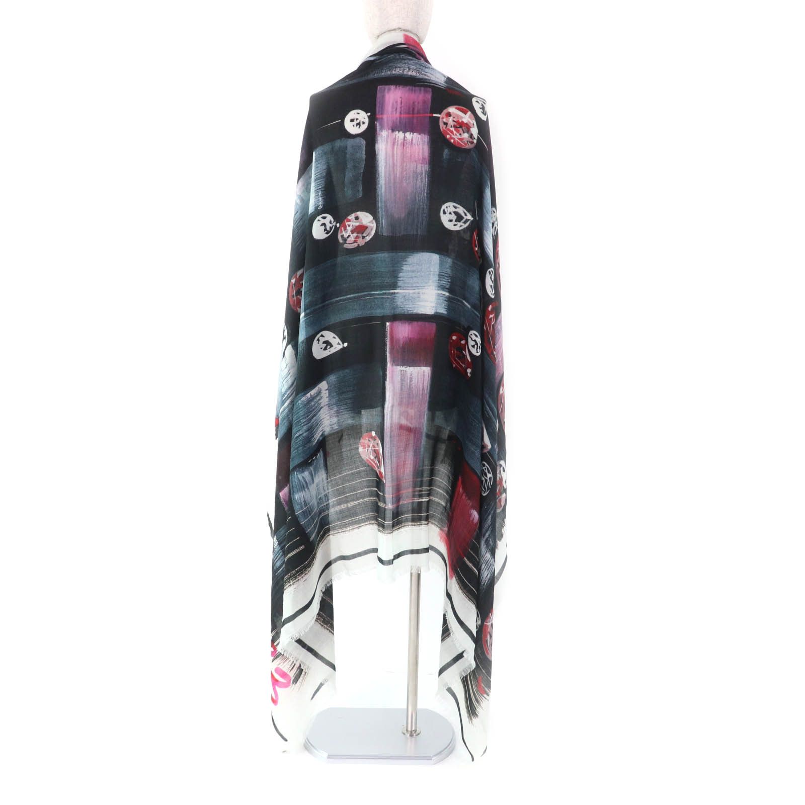 Chanel Chanel Chanel Tweed Cashmere Scarf Natural Material Shawl DUTY FREE for USA Size ONE SIZE - 9 Thumbnail