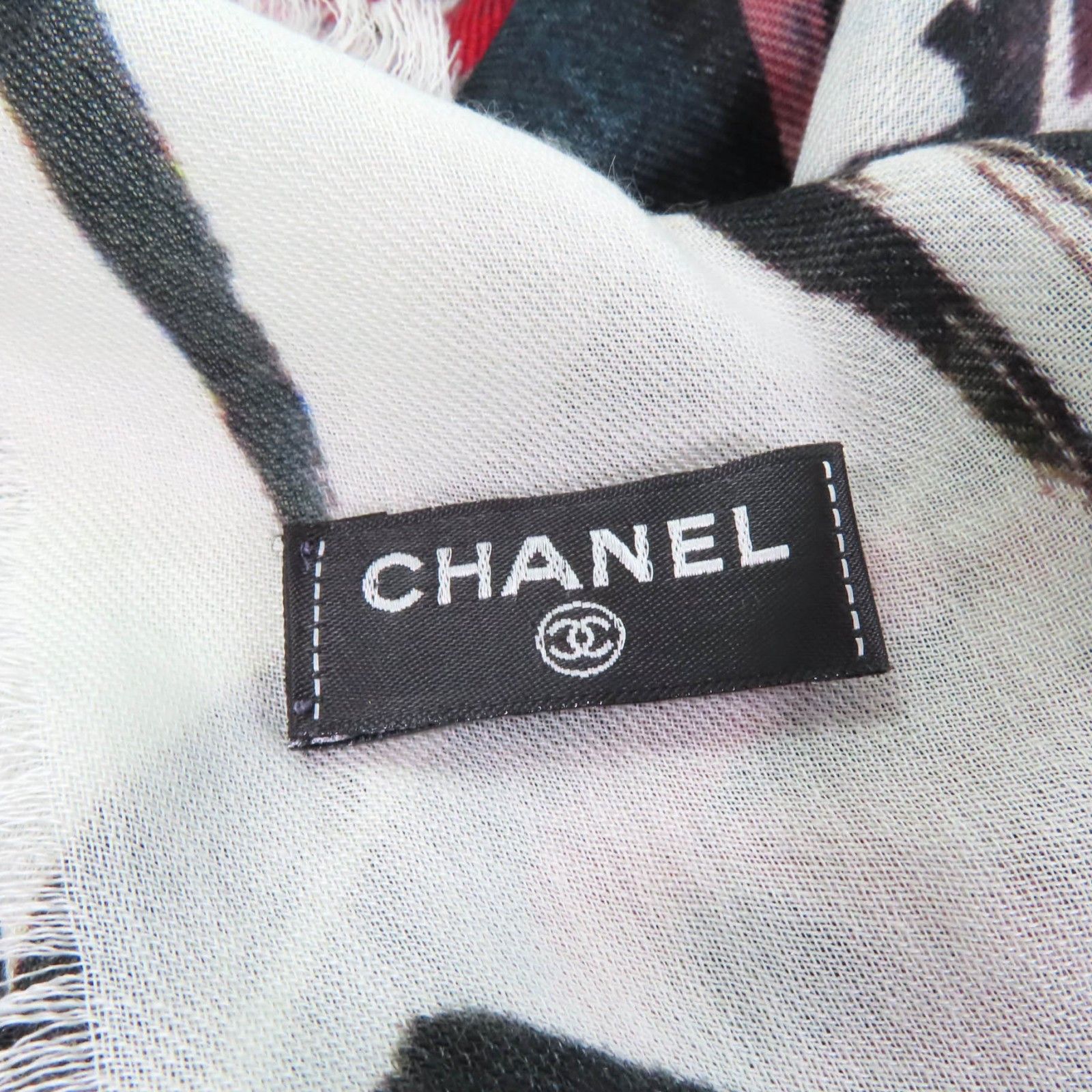 Chanel Chanel Chanel Tweed Cashmere Scarf Natural Material Shawl DUTY FREE for USA Size ONE SIZE - 12 Thumbnail