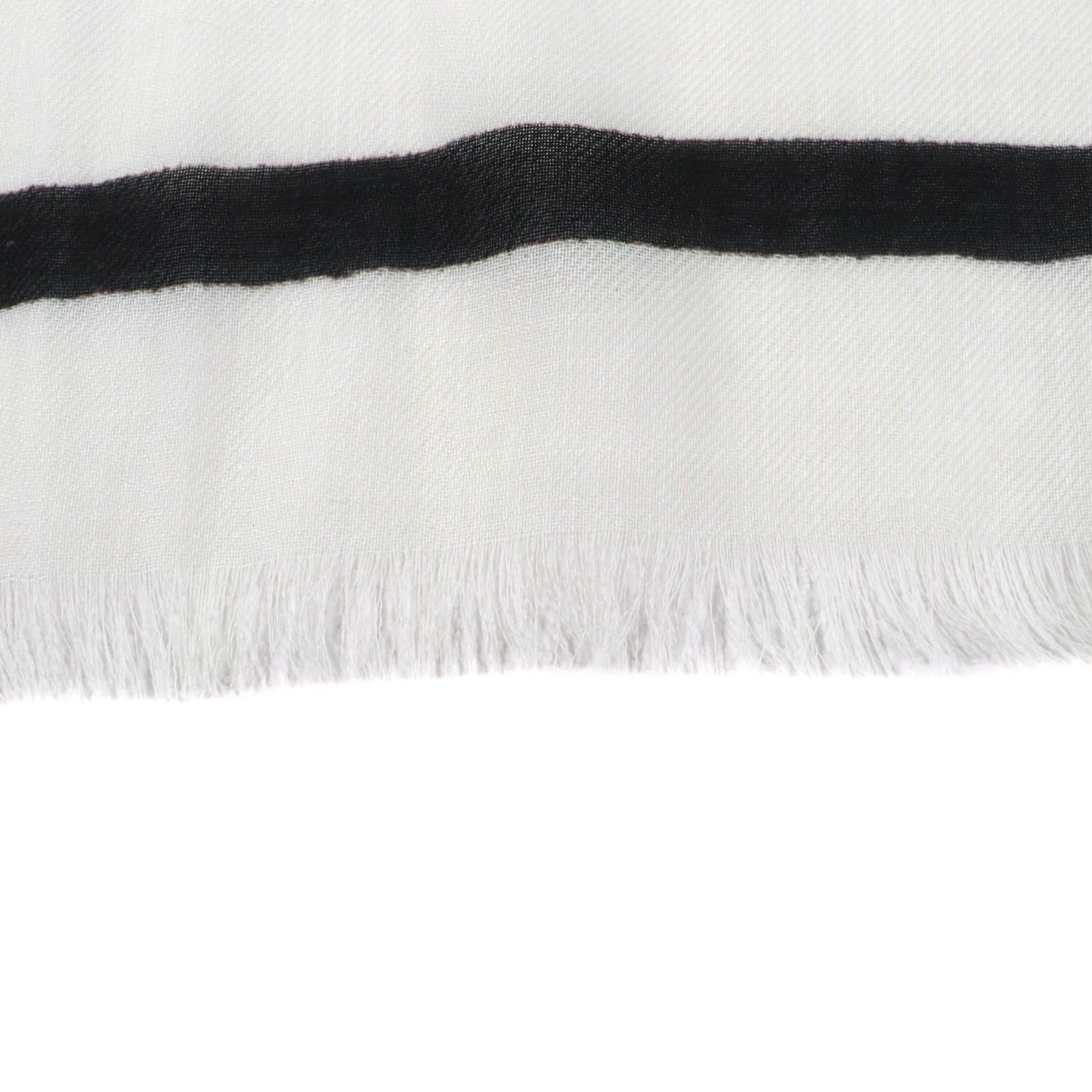 Chanel Chanel Chanel Tweed Cashmere Scarf Natural Material Shawl DUTY FREE for USA Size ONE SIZE - 11 Thumbnail