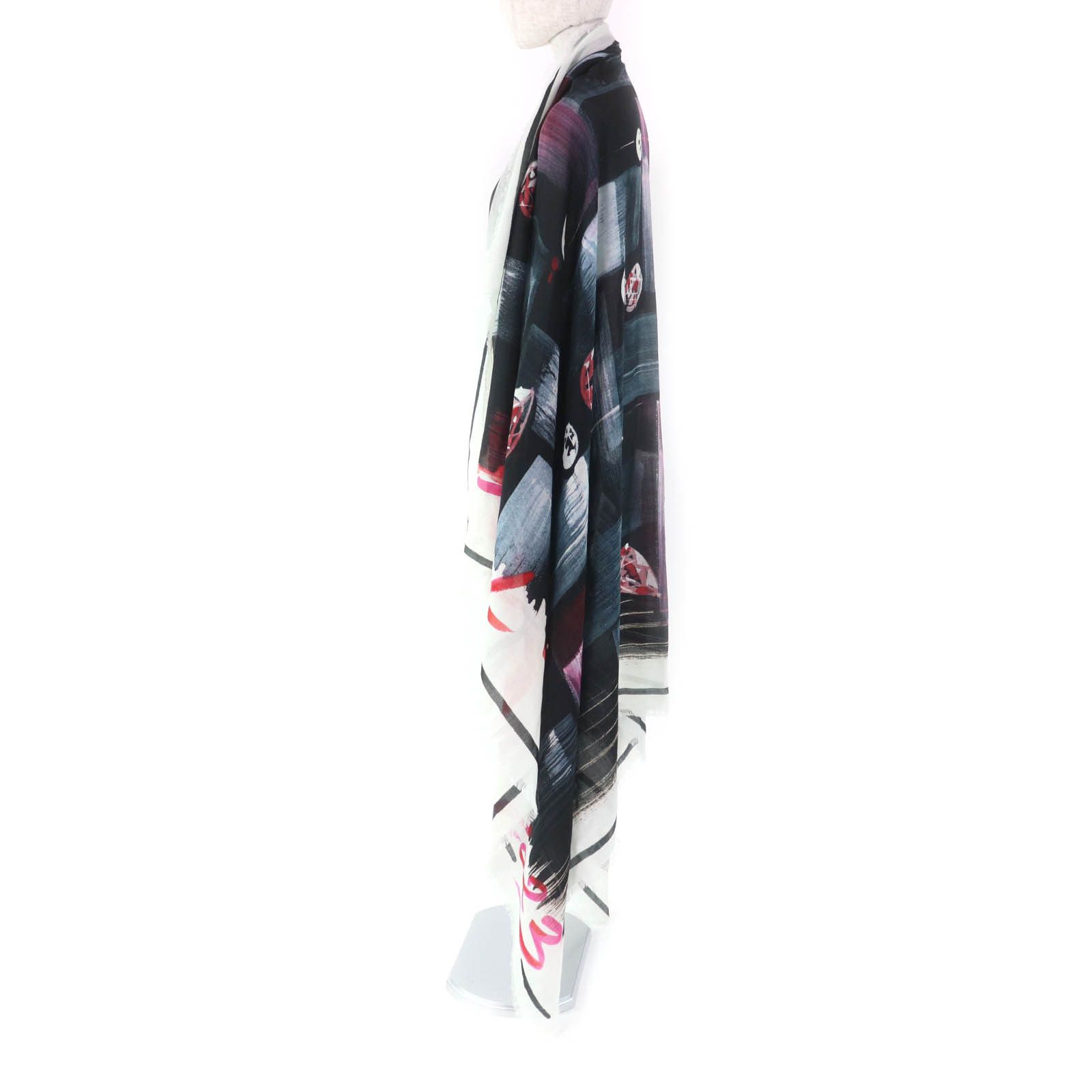 Chanel Chanel Chanel Tweed Cashmere Scarf Natural Material Shawl DUTY FREE for USA Size ONE SIZE - 8 Thumbnail
