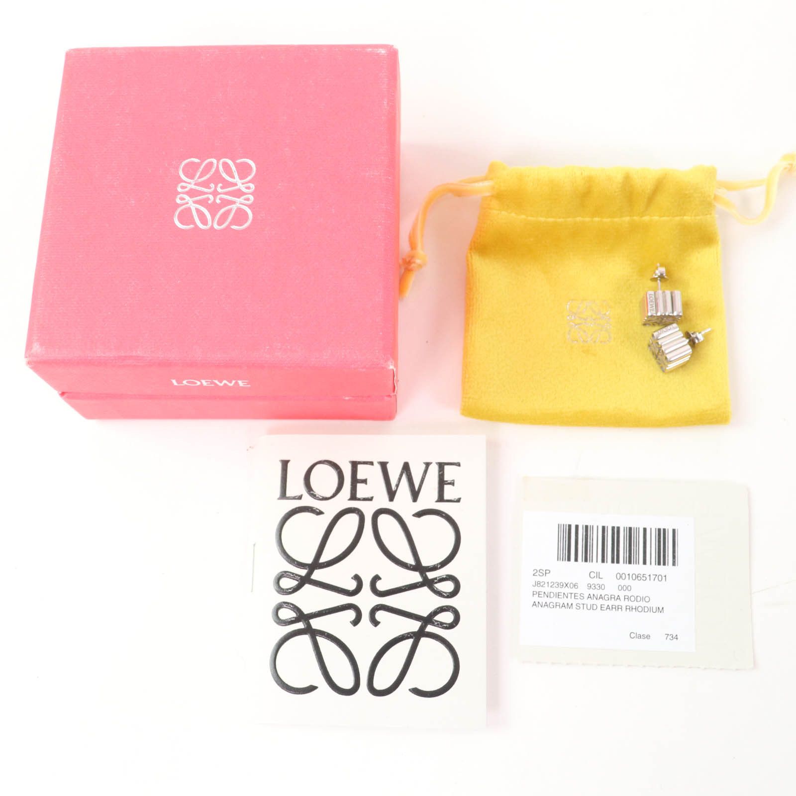 Loewe Loewe Loewe Pierce Anagram Cube Studs Earrings Metal Earrings J821239X06 DUTY FREE for USA Size ONE SIZE - 2 Thumbnail