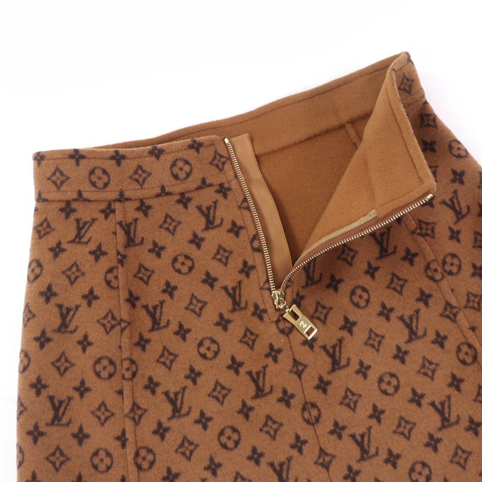 Louis Vuitton Louis Vuitton Louis Vuitton Monogram Wool Skirt Cotton Skirts DUTY FREE for USA Size ONE SIZE - 6 Thumbnail