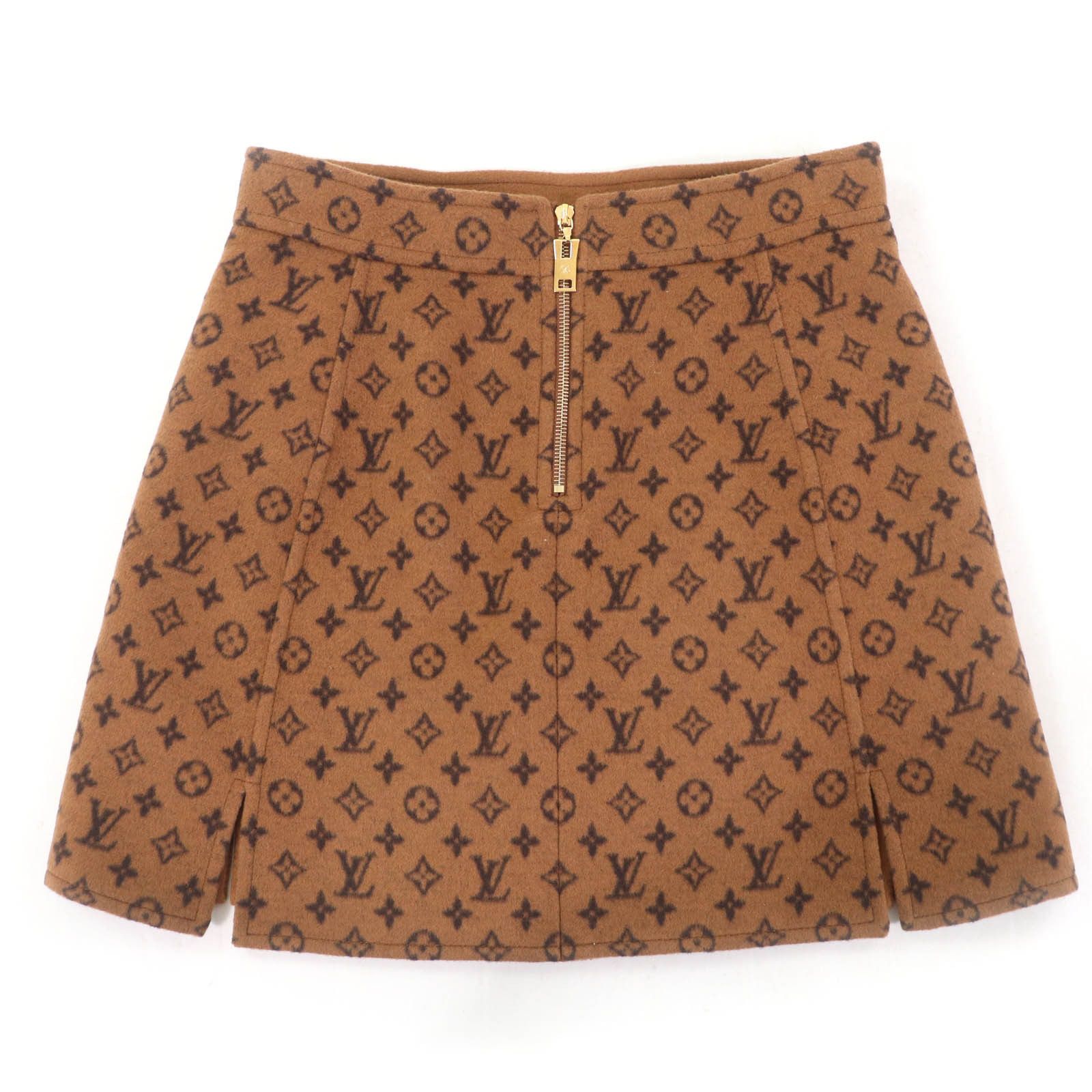 Louis Vuitton Louis Vuitton Louis Vuitton Monogram Wool Skirt Cotton Skirts DUTY FREE for USA Size ONE SIZE - 3 Thumbnail