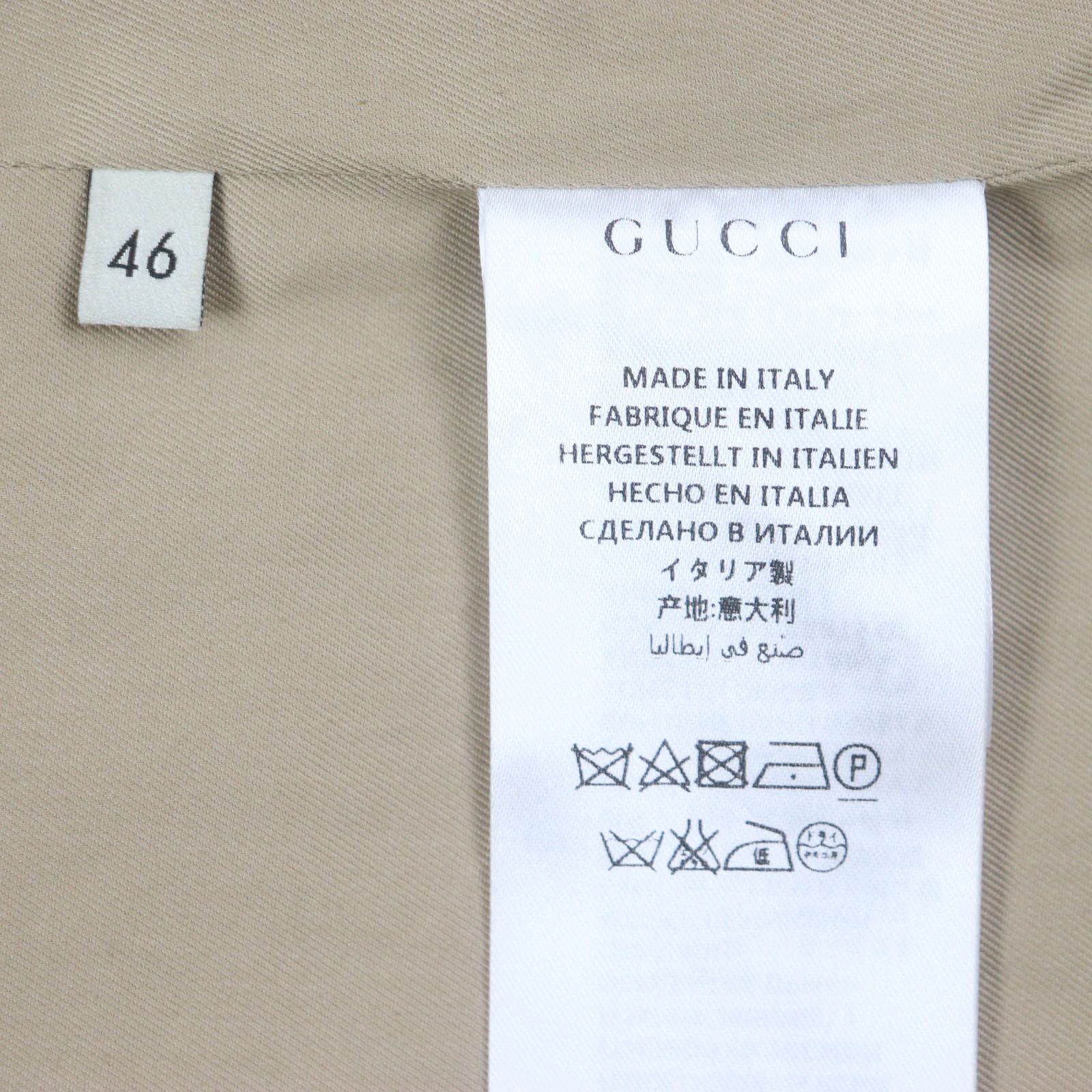 Gucci Gucci Gucci Trench Coat Cotton Coat Cotton Outerwear 452368 DUTY FREE for USA Size ONE SIZE - 10 Thumbnail